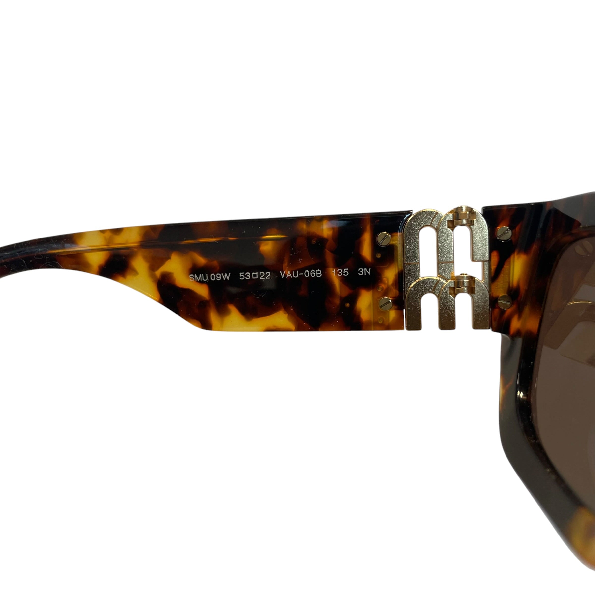 MIU MIU/Sunglasses/Animal Pattern/Tortoiseshell Pattern/BRW/L's/SMUB09/OVAL SHAPE/PNK SHADE view 4
