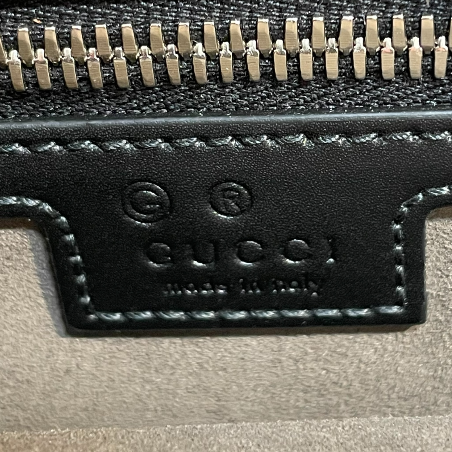 GUCCI/Cross Body Bag/Monogram/Leather/KHK/gg supreme monogram messenger view 6