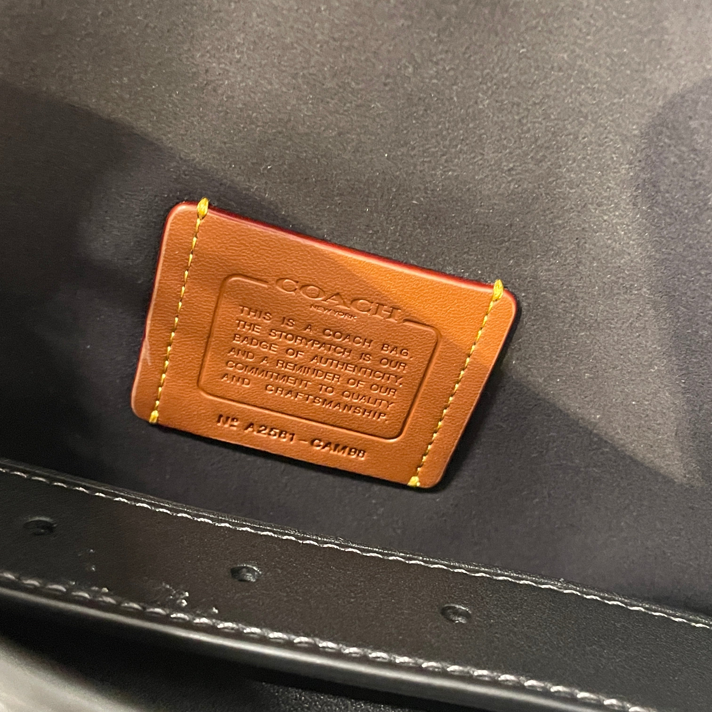 COACH/Hand Bag/Leather/BLK/SOFT TABBY view 8