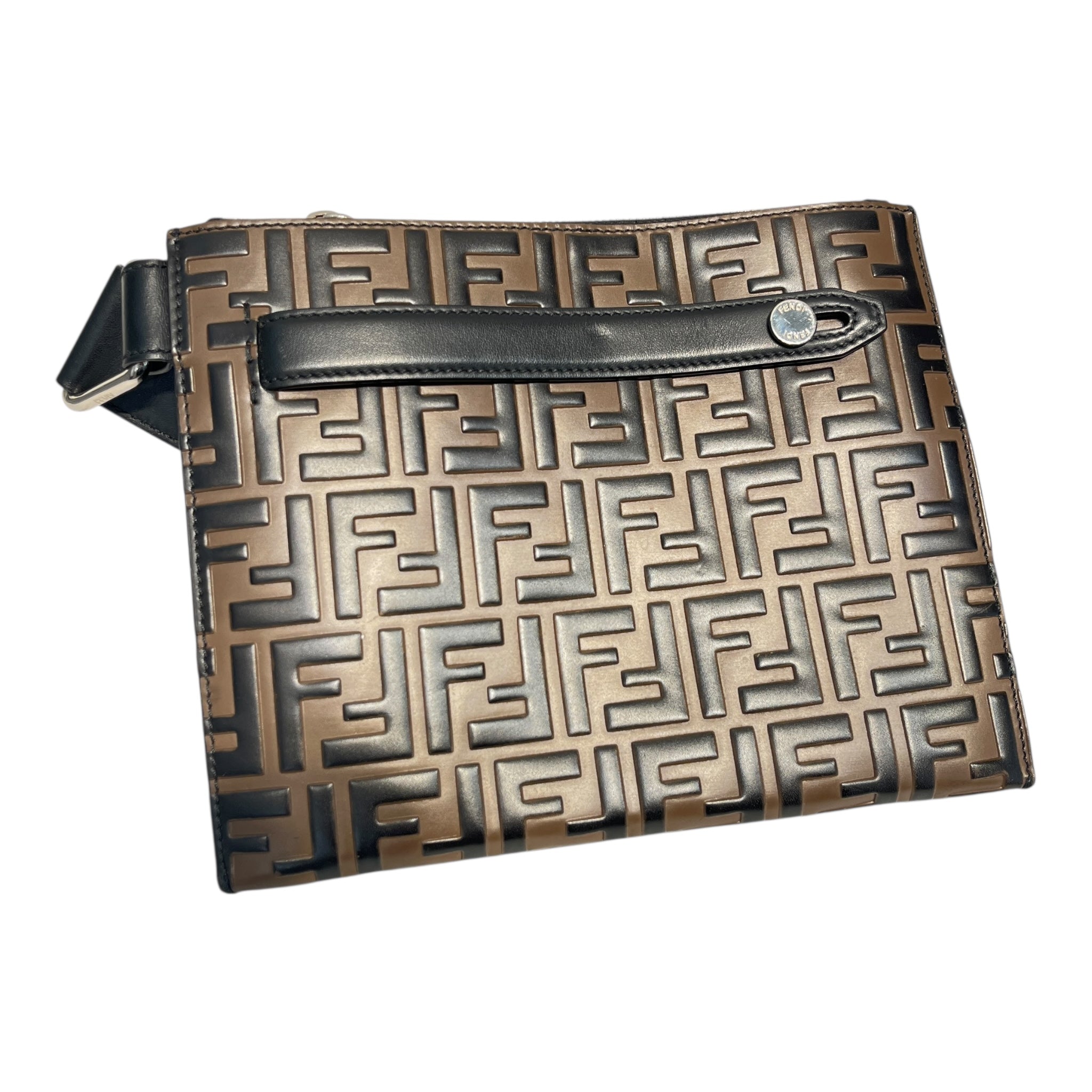 FENDI/Cross Body Bag/Monogram/Leather/BRW/SMOOTH LEATHER CROSS BODY BAG view 2