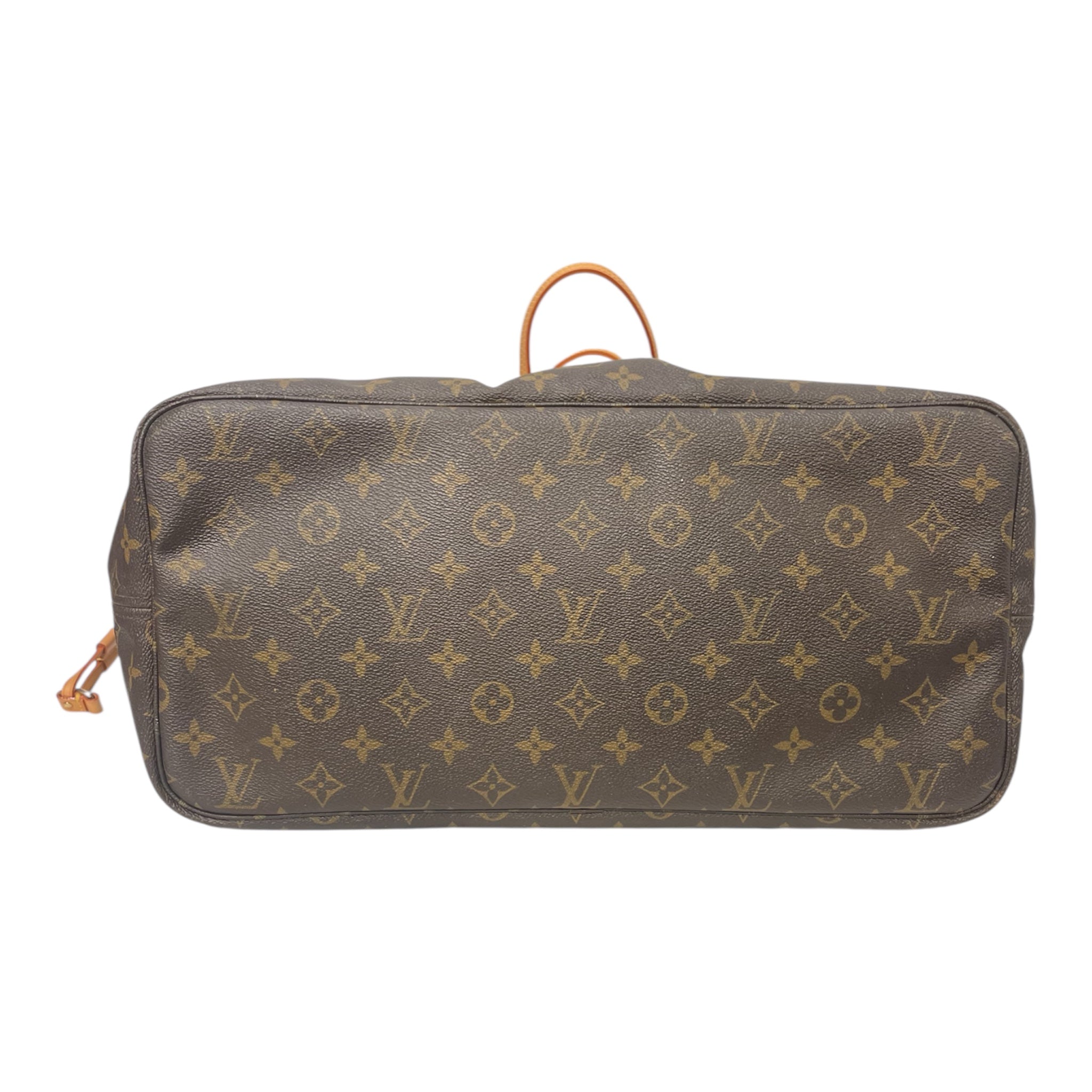 LOUIS VUITTON/Tote Bag/Monogram/Leather/BRW/NEVERFULL GM BEIGE INT. view 3