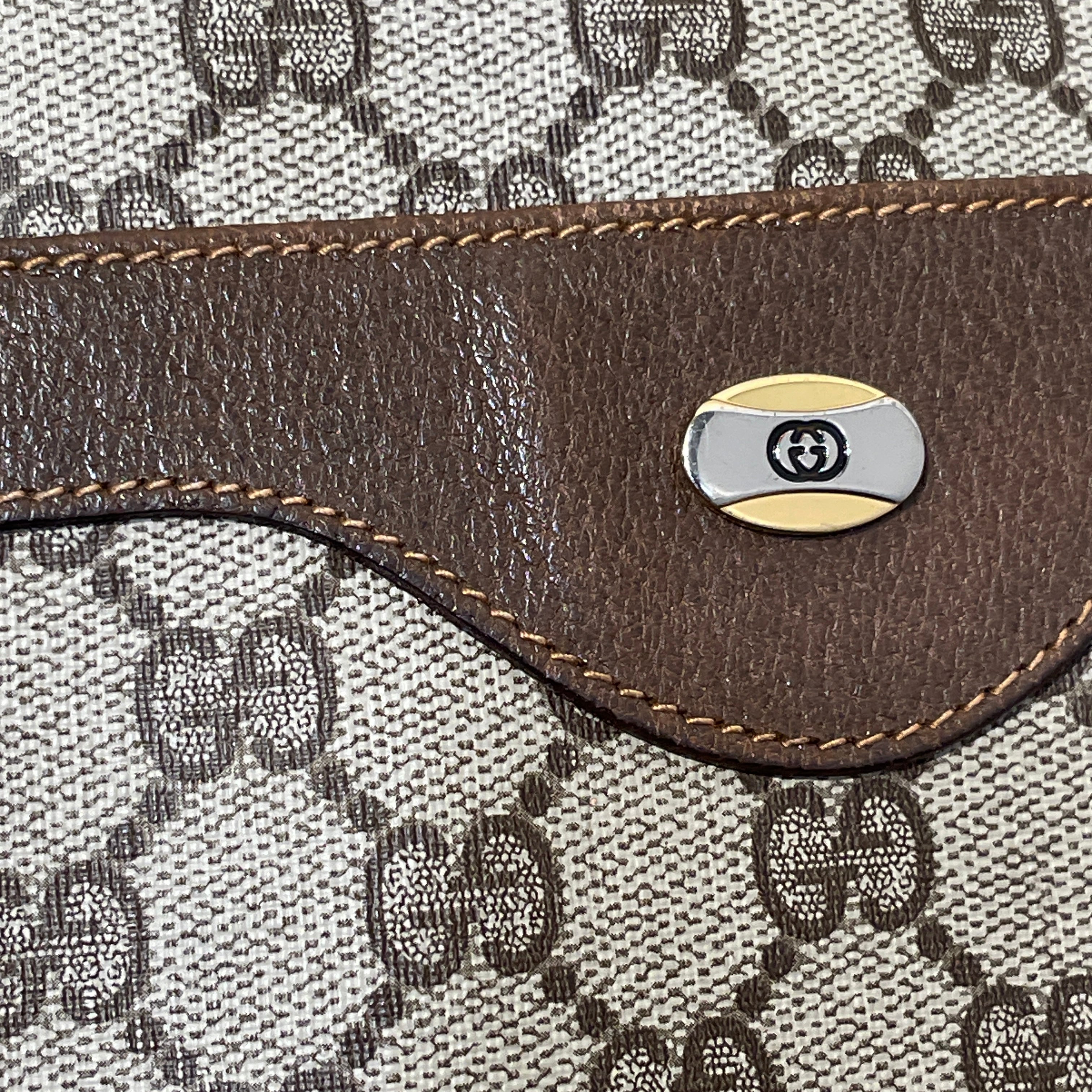 GUCCI/Tote Bag/Monogram/Leather/BRW/GG Sherry Line Tote Bag view 6