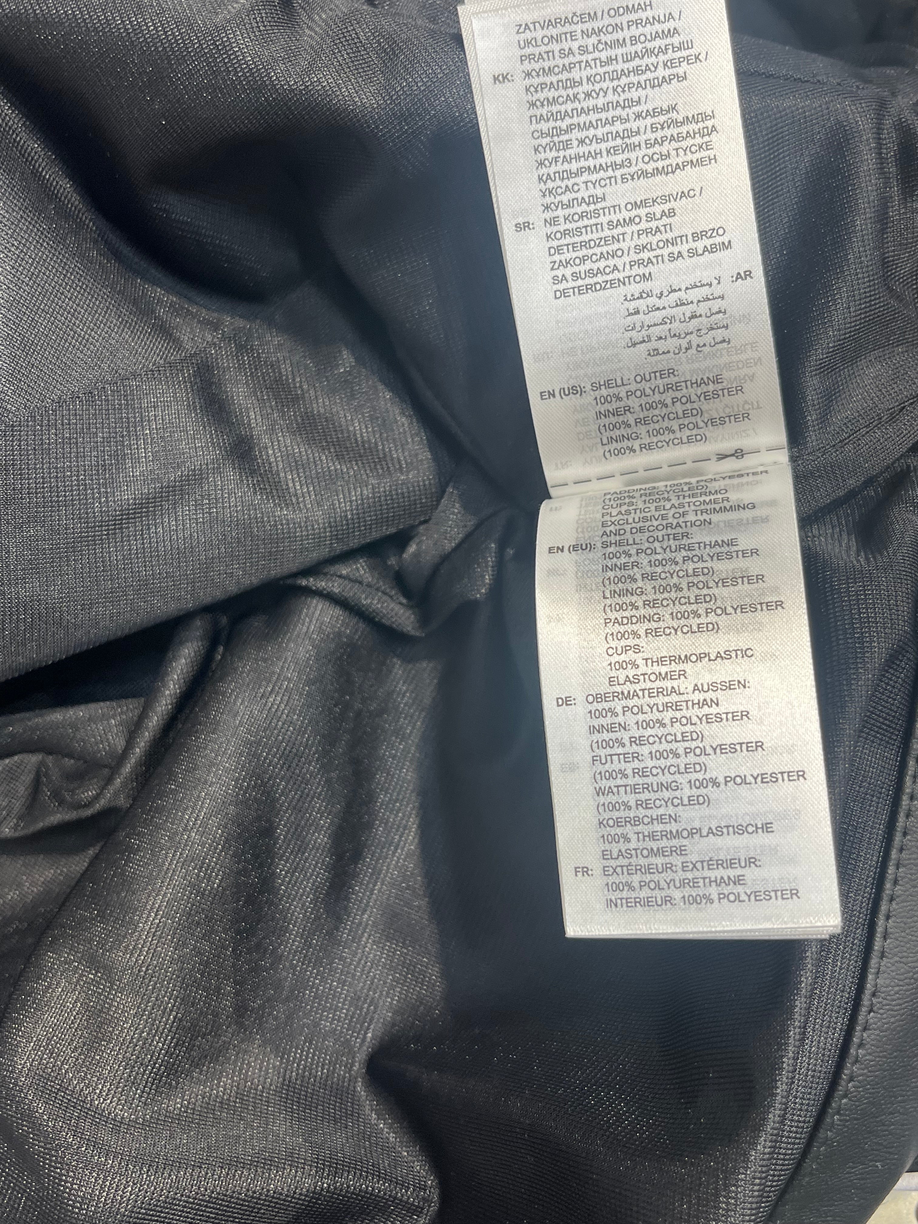 adidas/Track Jkt/S/Faux Leather/BLK/WOMEN BIKER TRACK JKT view 8
