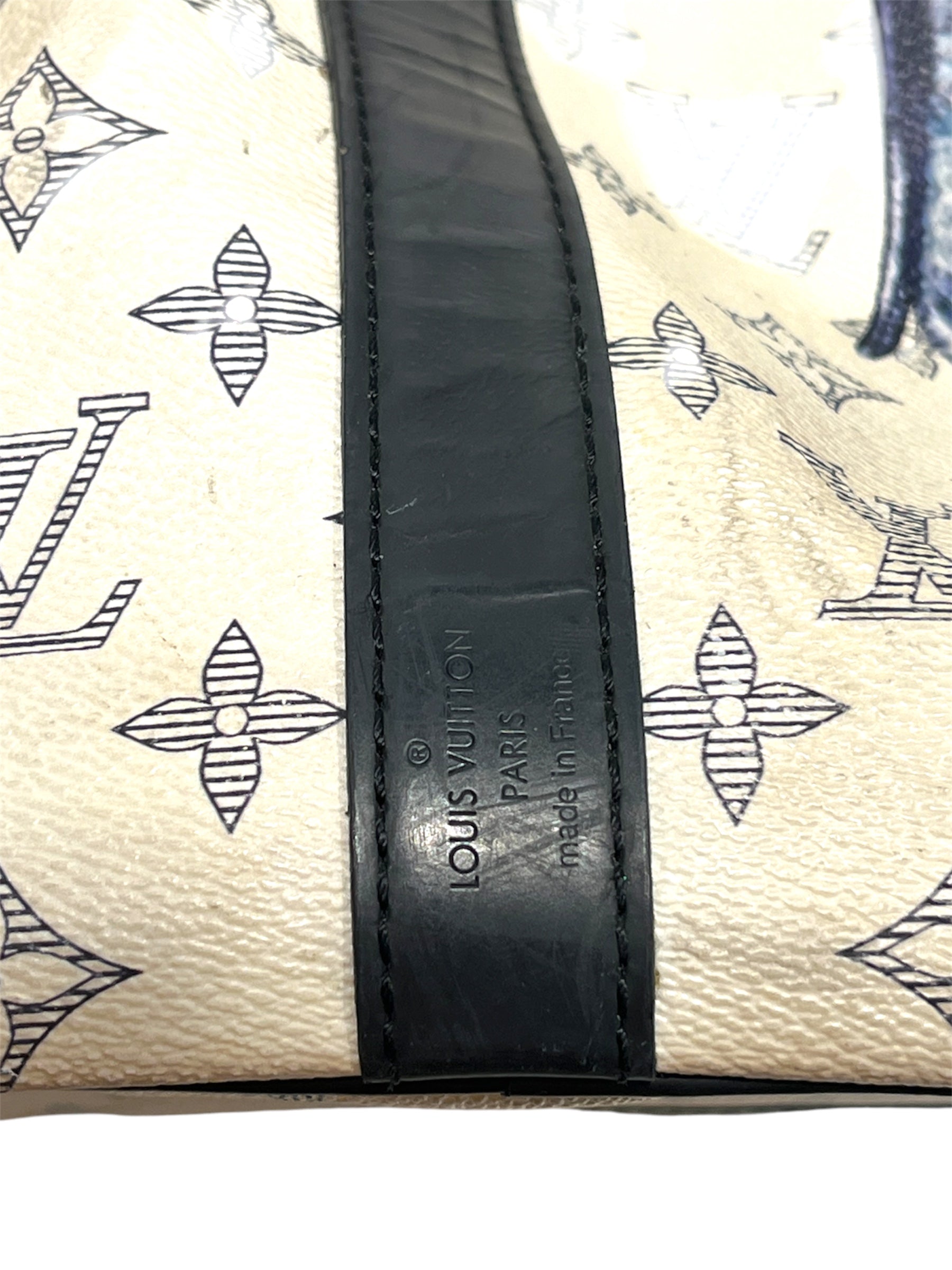 LOUIS VUITTON/Bag/All Over Print/Leather/CRM/Keepall Bandouliere 45 view 6