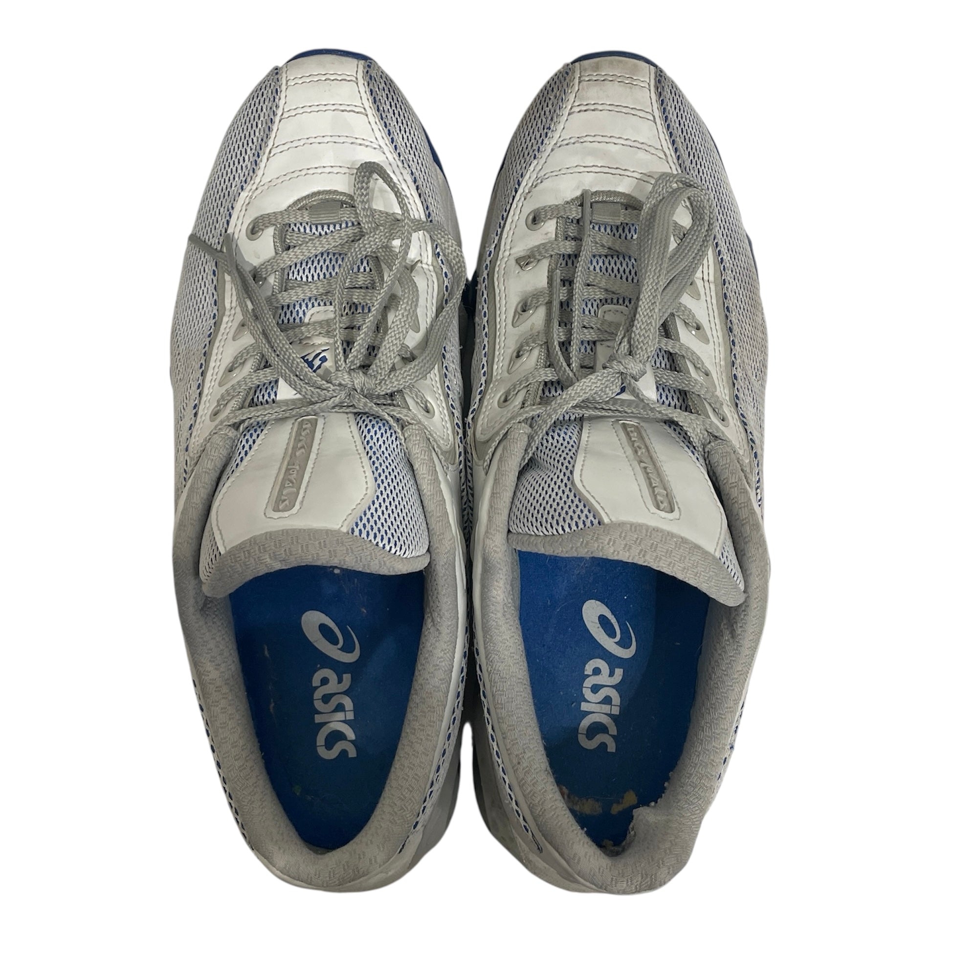 ASICS/Kiko Kostadinov/Low-Sneakers/EU 43.5/Cotton/GRY/BLUE DETAILS view 3