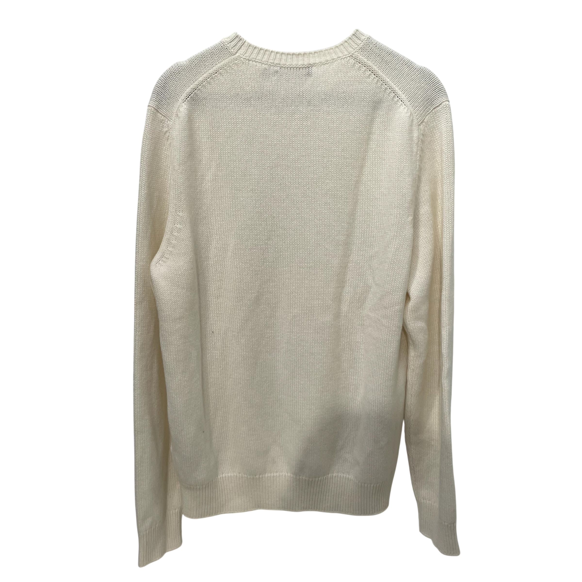 RALPH LAUREN PURPLE LABEL/Heavy Sweater/L/Graphic/Cashmere/CRM/Polo Bear Cashmere Sweater view 2