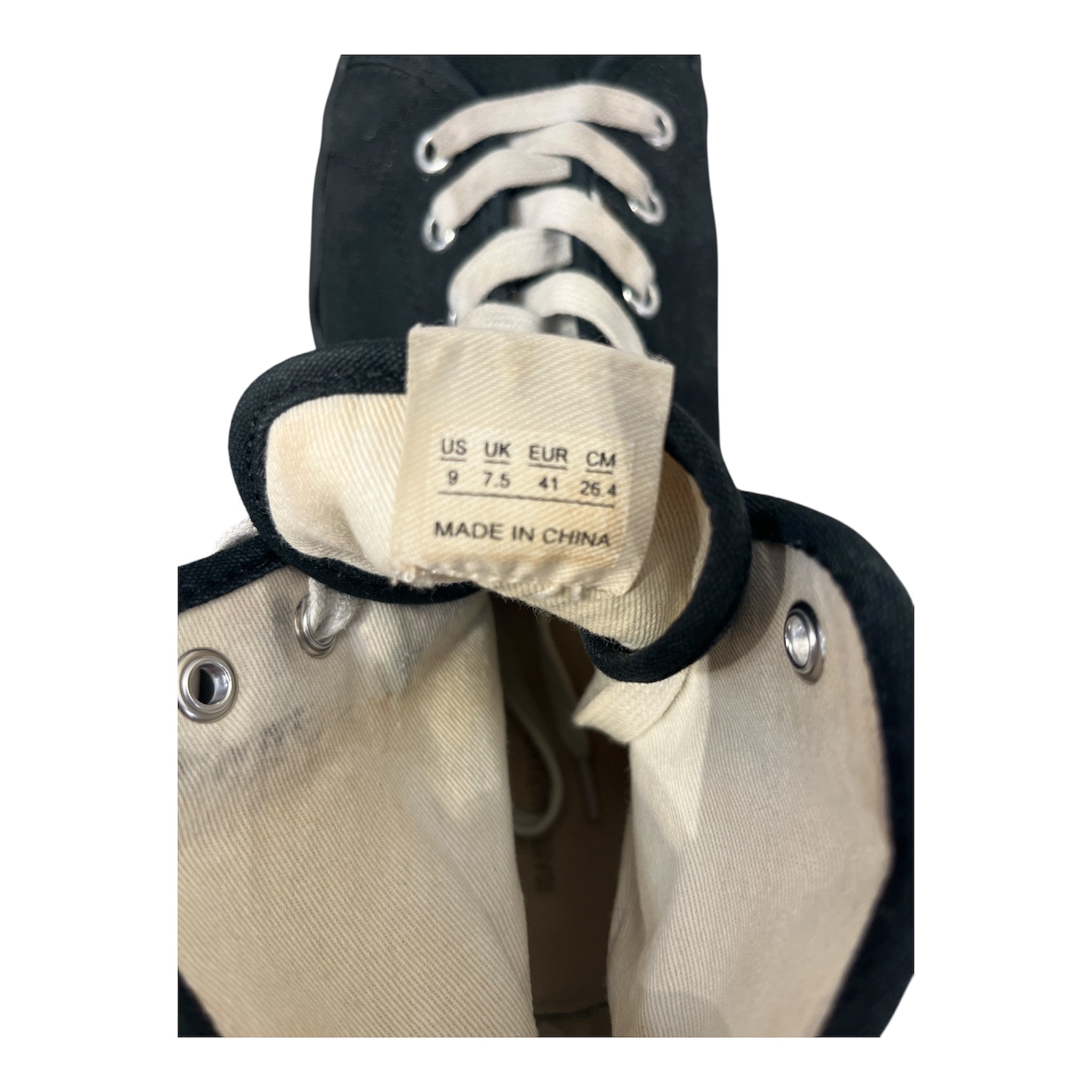 ISABEL MARANT/Hi-Sneakers/US 9/Cotton/BLK/ view 3