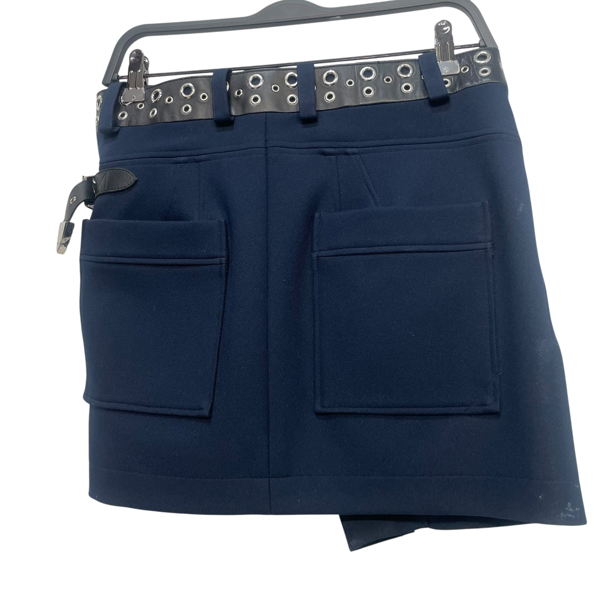 BALENCIAGA/Skirt/36/Cotton/NVY/Rolling Buckle view 2