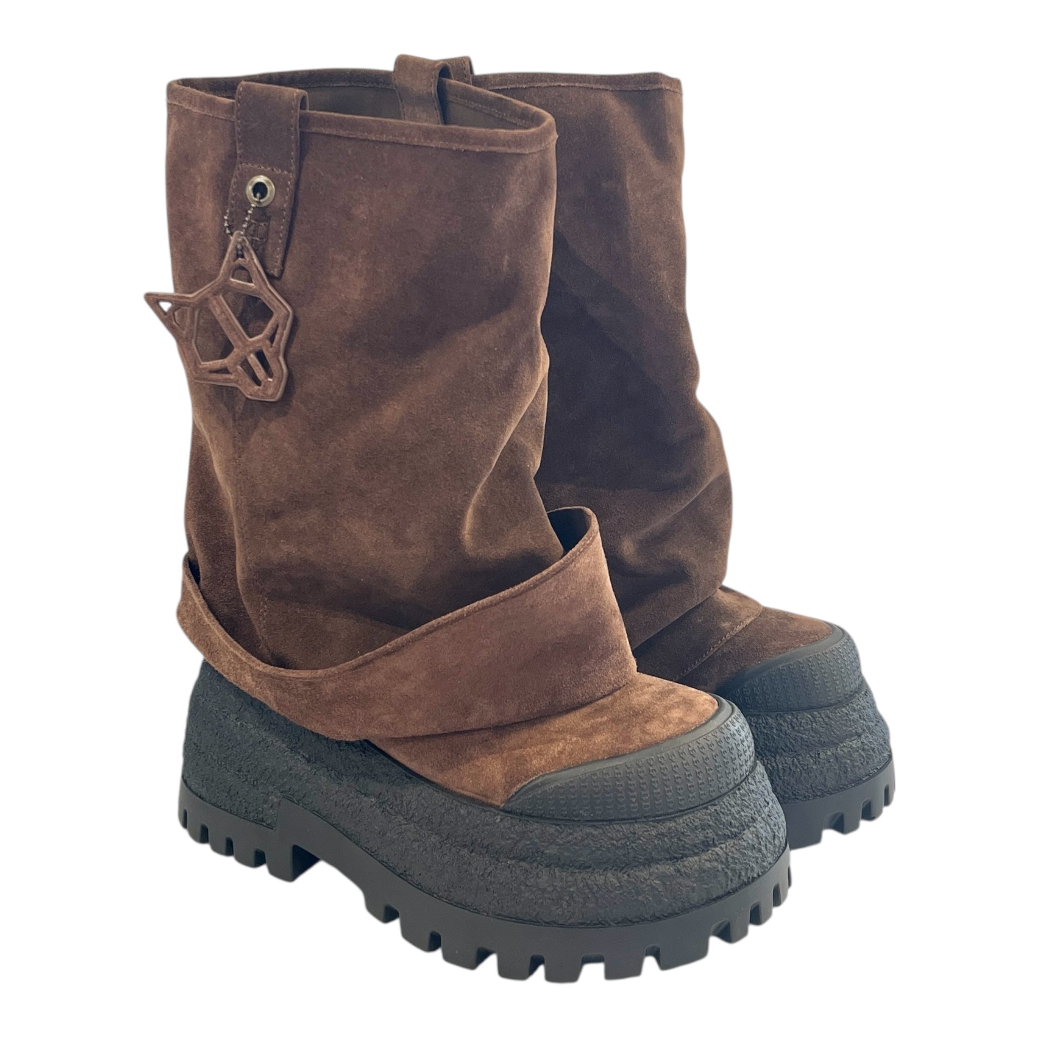 NAKED WOLFE/Boots/US 9/Suede/BRW/Fringe/DISTURB view 1
