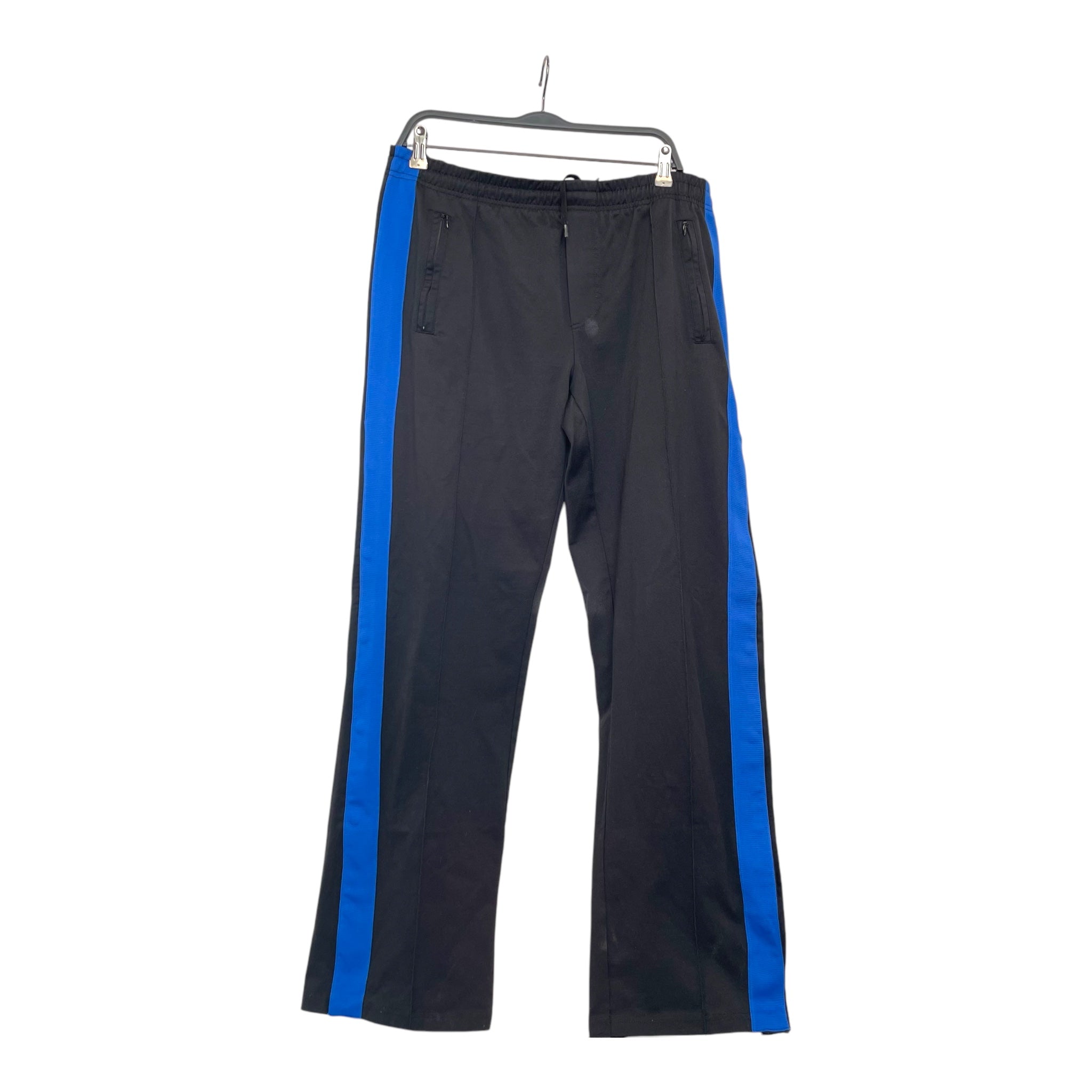 OUR LEGACY/Straight Pants/48/Cotton/BLK/Stripe/BLUE SIDE STRIPE view 1
