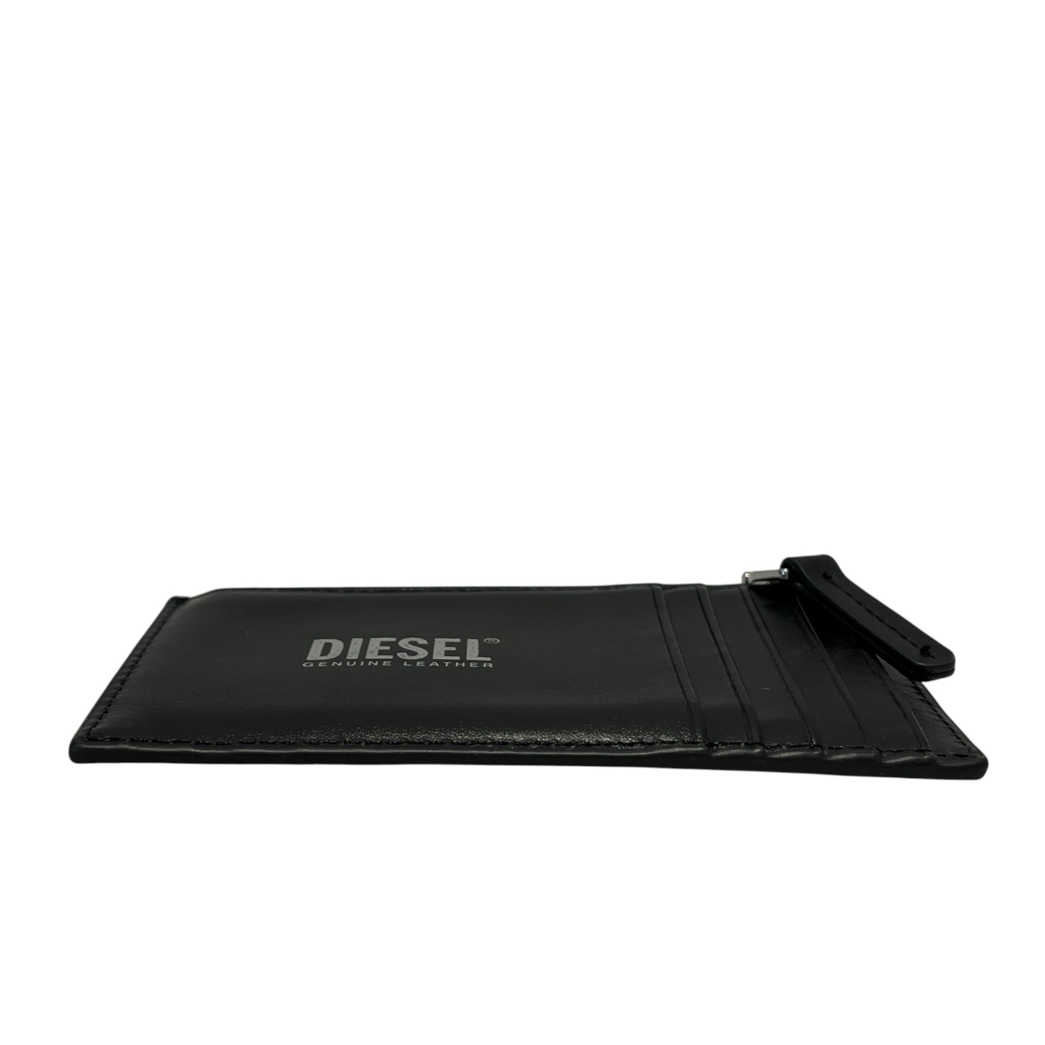 DIESEL/Card Case/Leather/BLK/CARD HOLDER WITH SILVER LOGO view 3