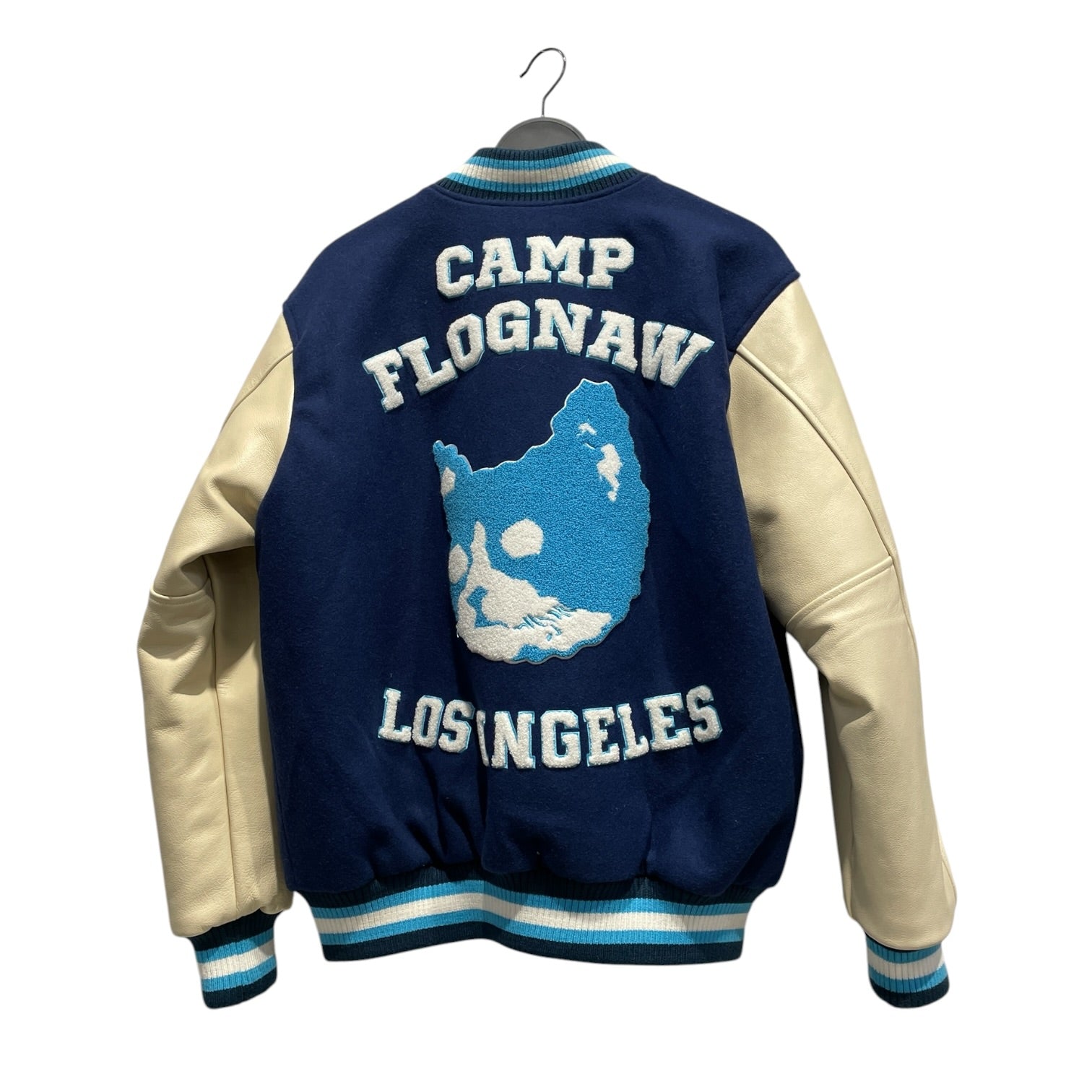 CAMP FLOG GNAW CARNIVAL/Jacket/M/Wool/BLU/LA Exclusive Kill-Cat Varsity view 2