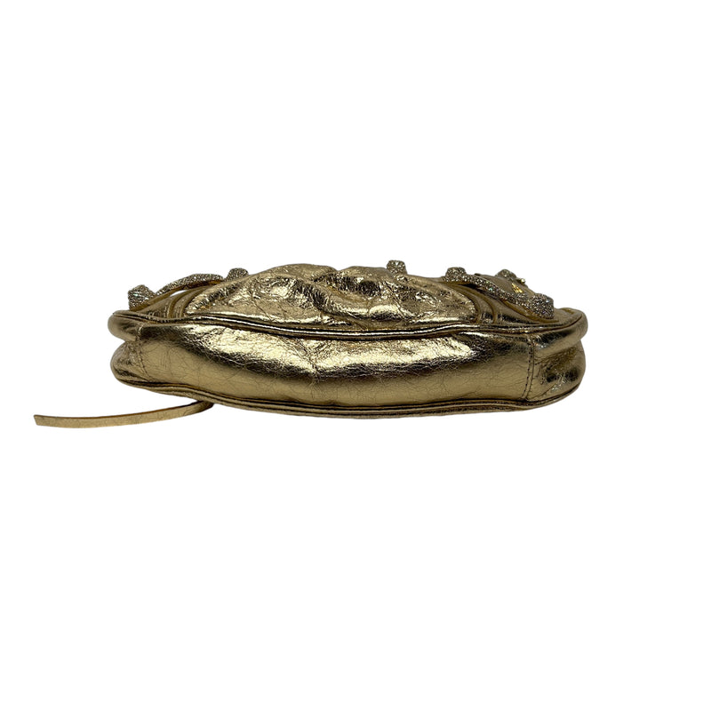 BALENCIAGA/Hand Bag/Leather/GLD/le cagole mini metallic