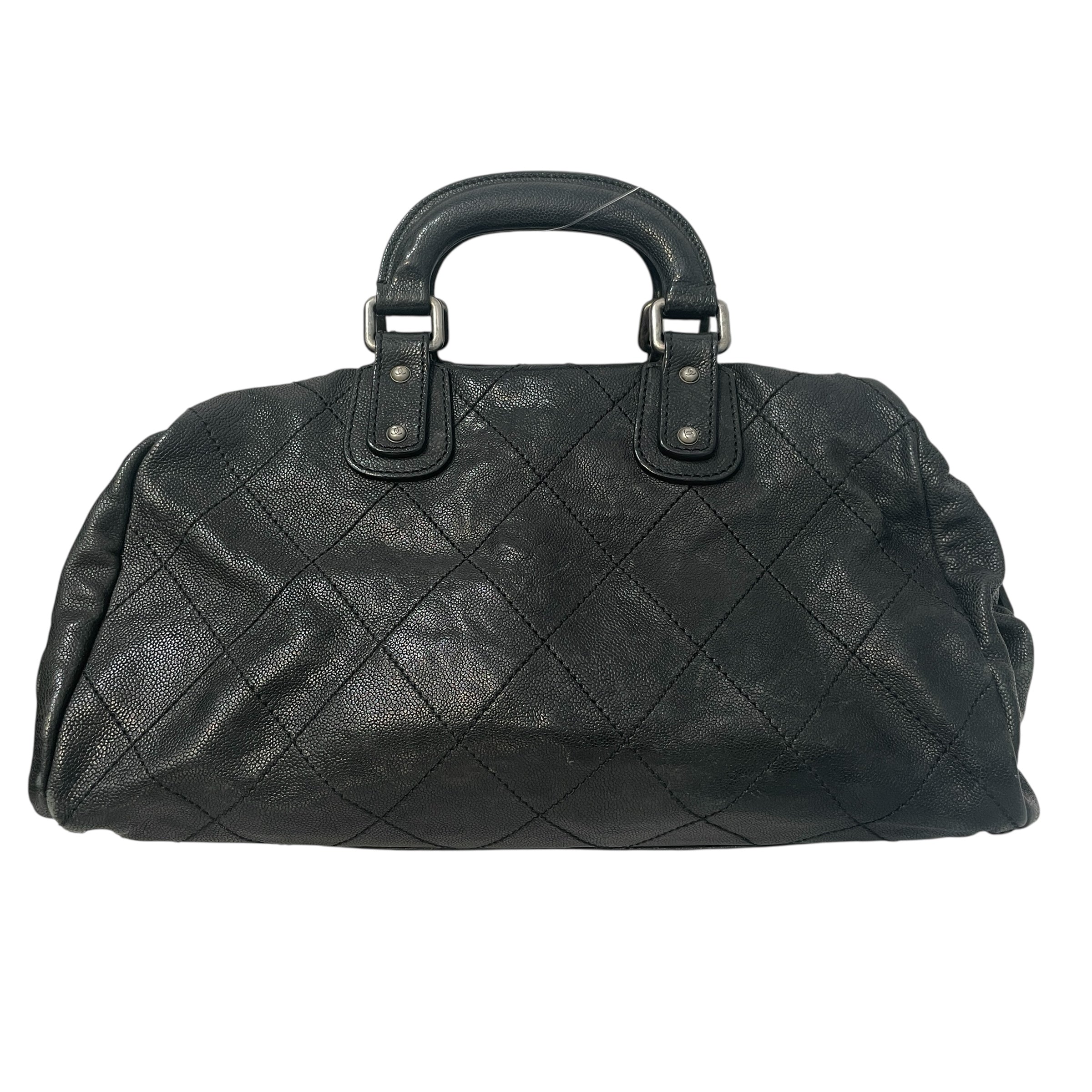CHANEL/Hand Bag/Leather/BLK/Caviar Outdoor Ligne view 2