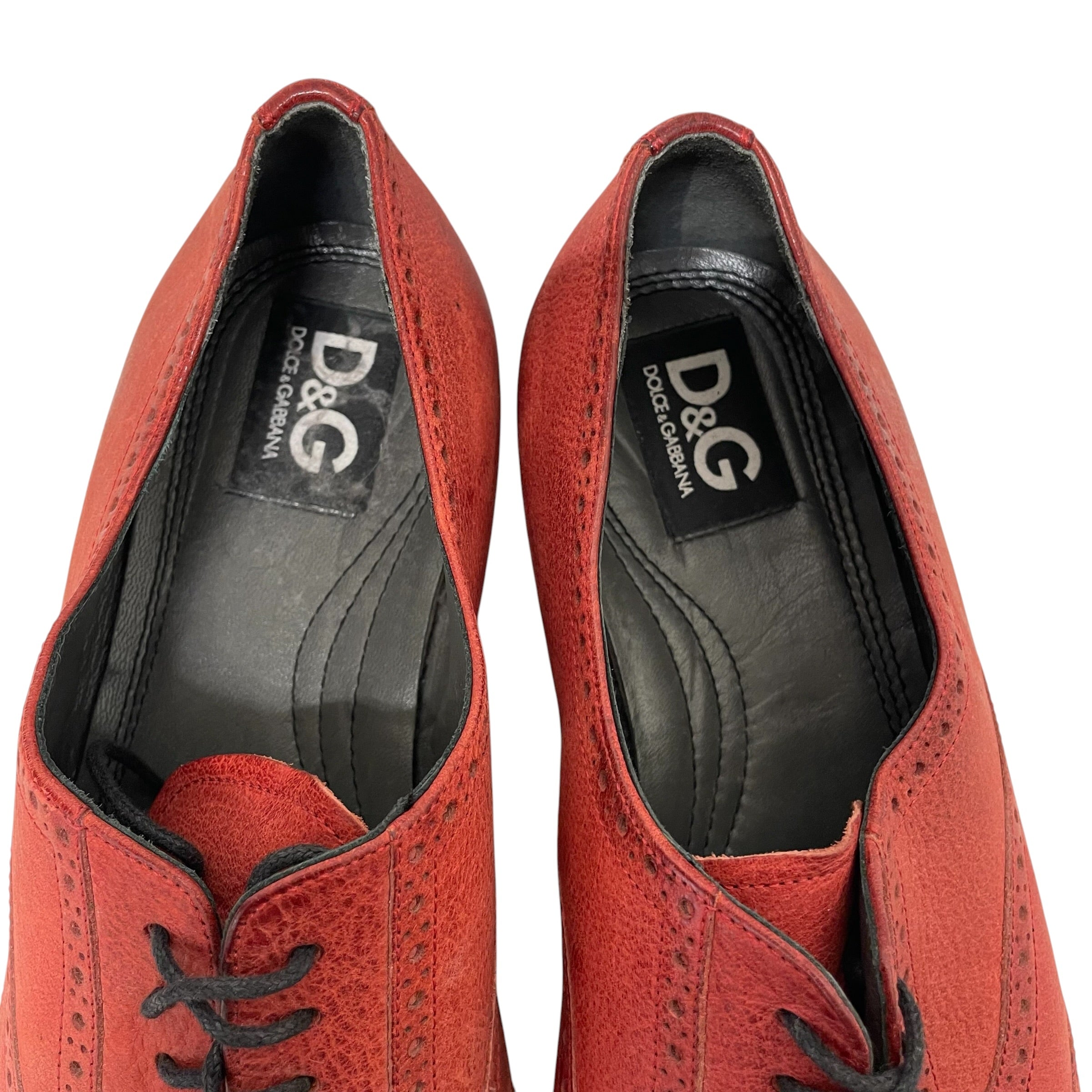 DOLCE&GABBANA/Dress Shoes/US 11/Leather/RED/OXFORD view 6