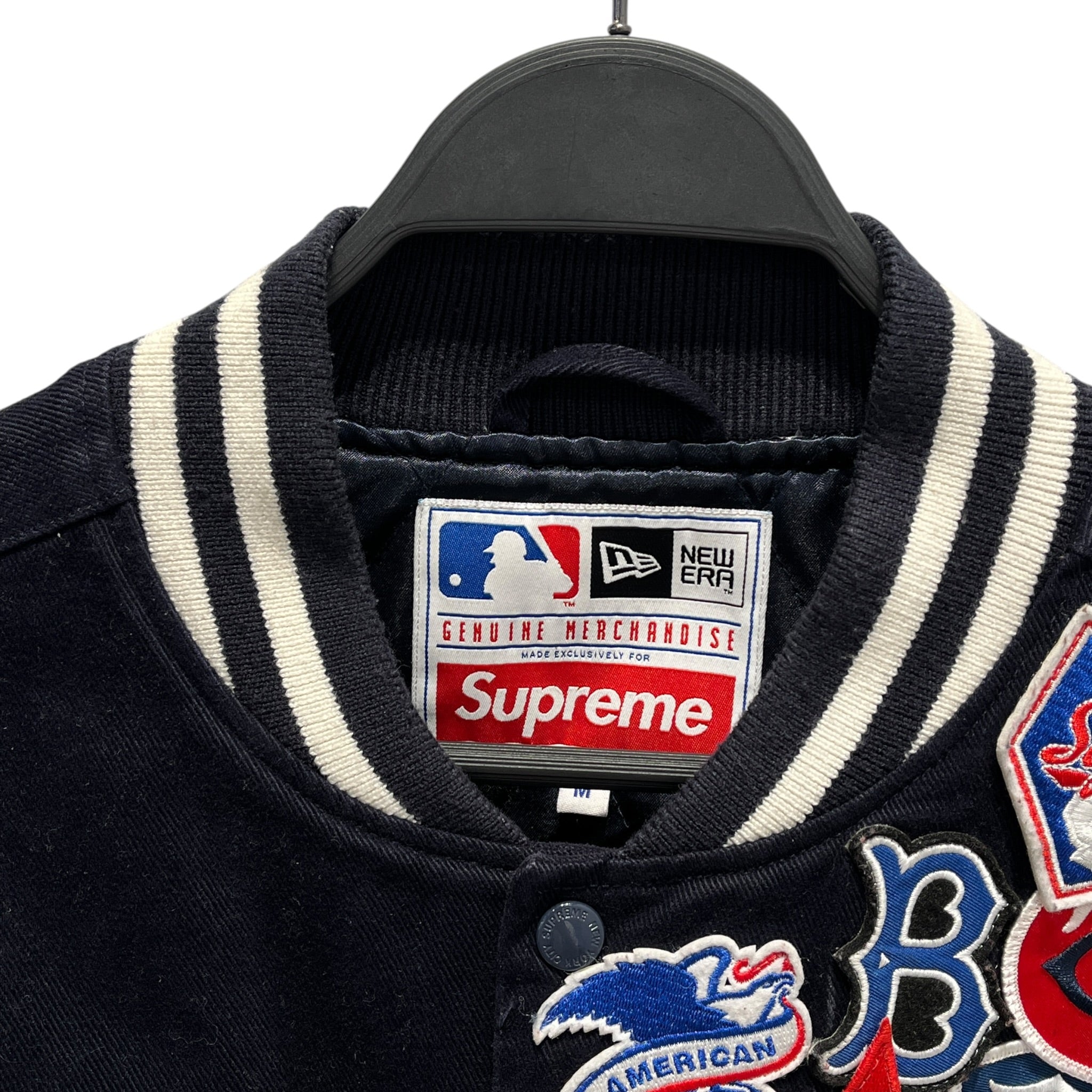 Supreme/Jacket/M/BLK/new era mlb patchwork view 3