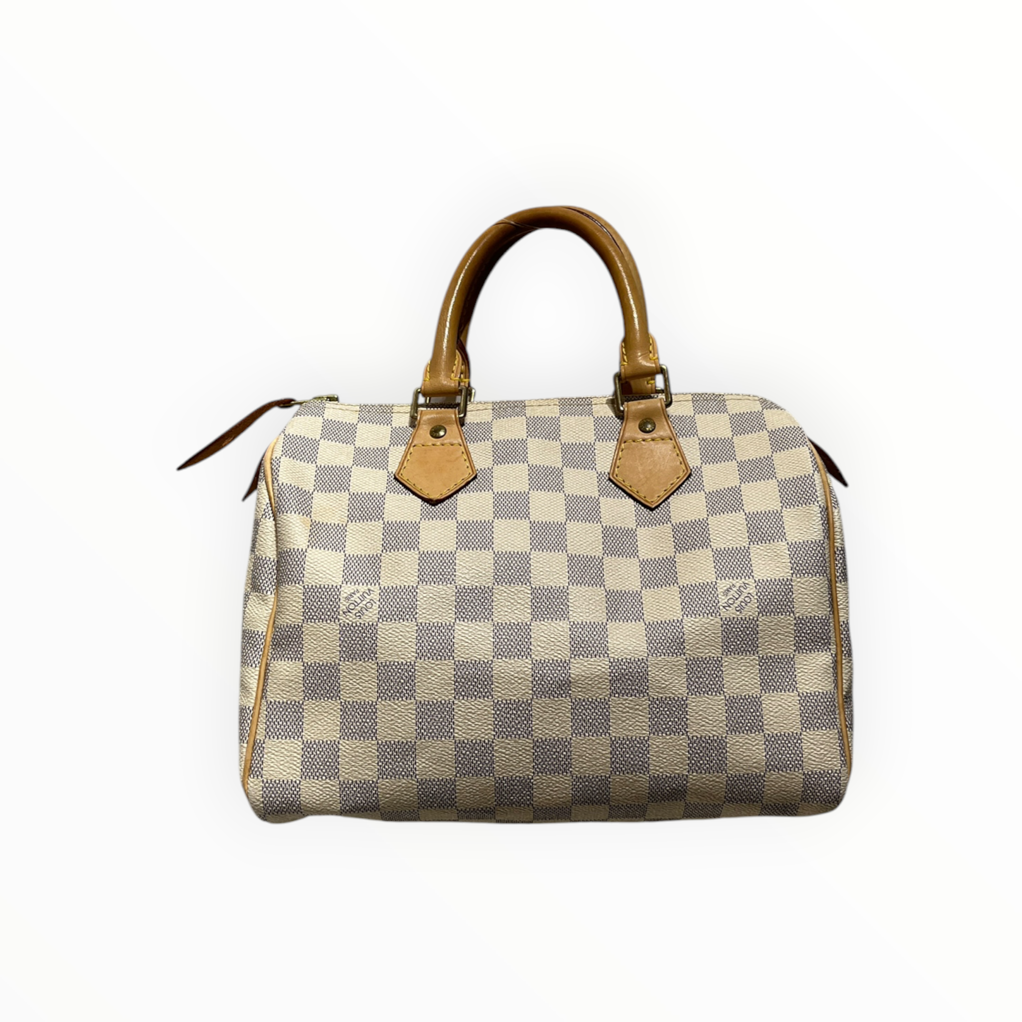 LOUIS VUITTON/Hand Bag/Leather/WHT/azur speedy 25 view 1