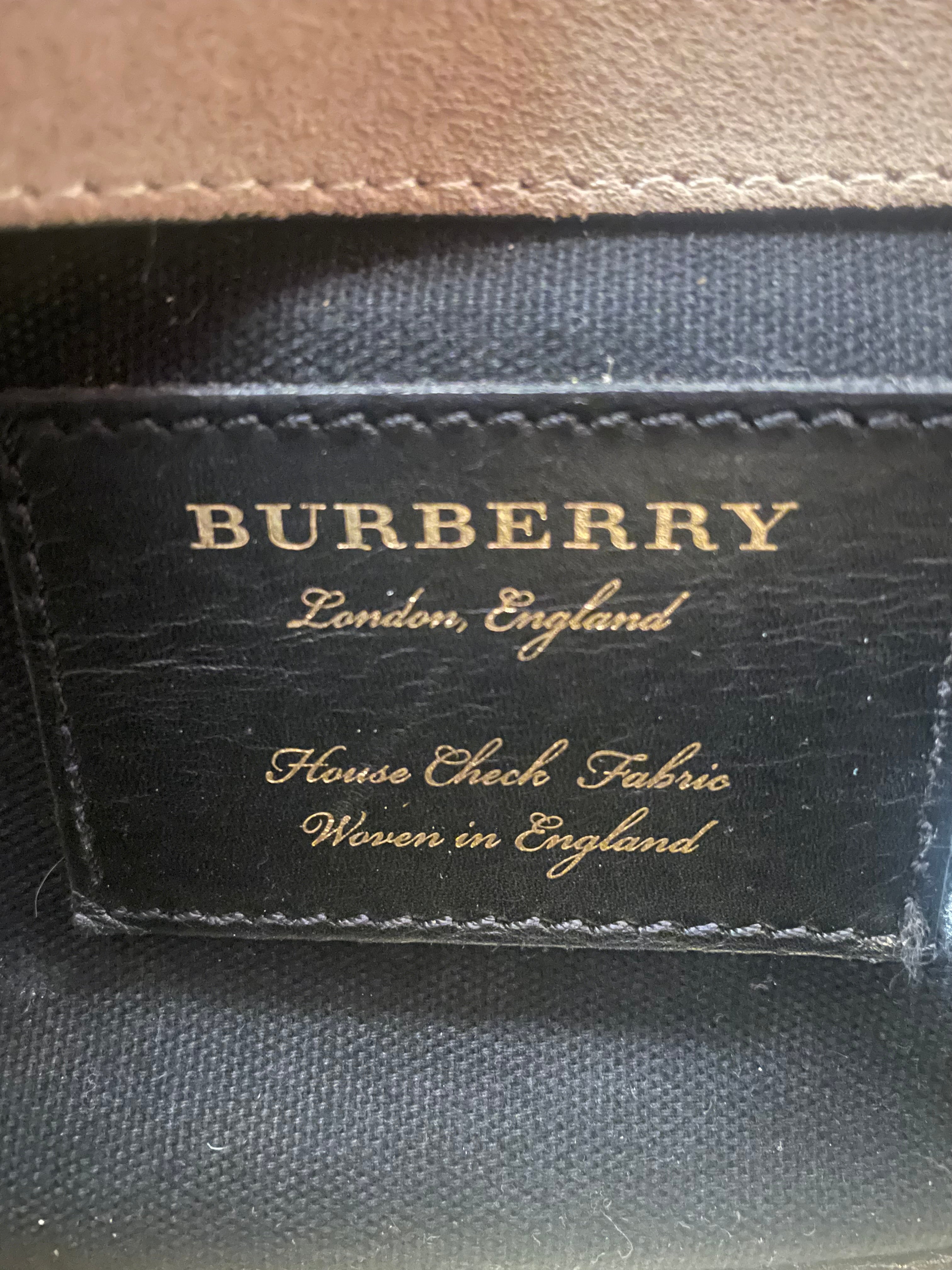 BURBERRY LONDON/Cross Body Bag/Plaid/GLD/Macken Crossbody view 3