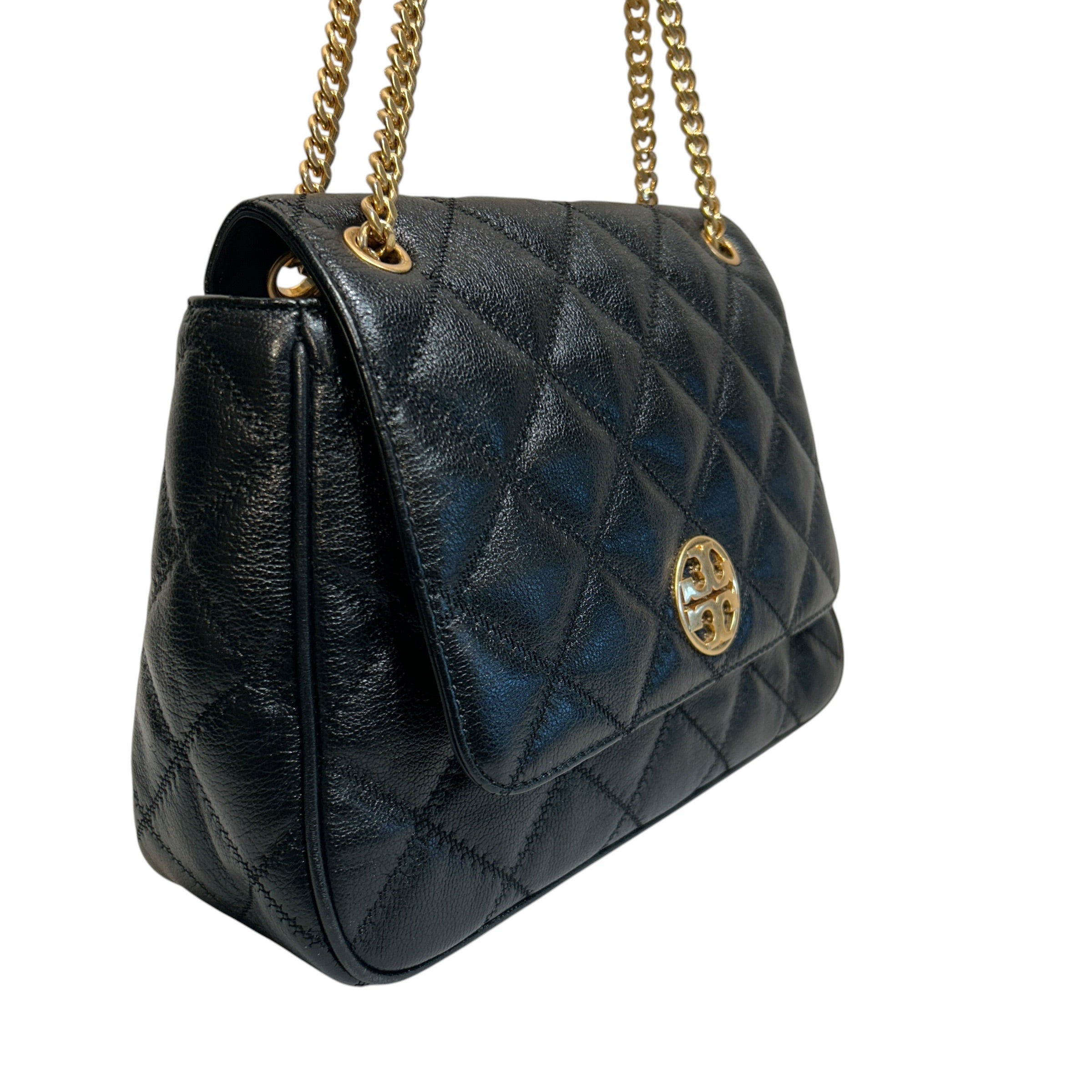 TORY BURCH/Hand Bag/Leather/BLK/Willa Quilted Shoulder Bag view 6