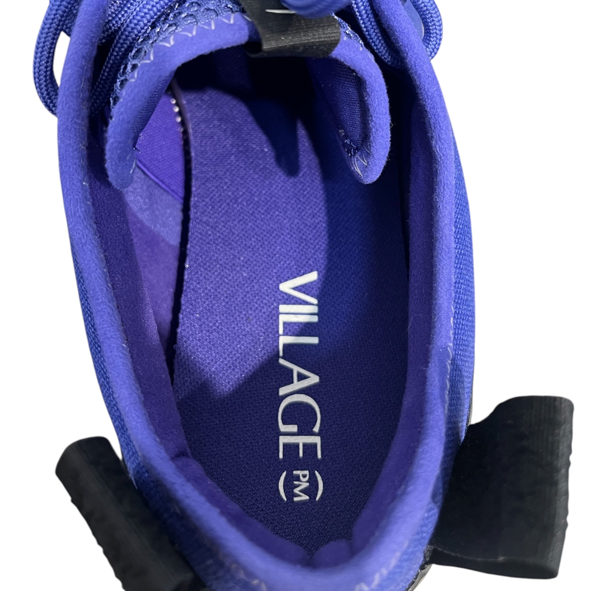 VILLAGE PM/Low-Sneakers/US 11/Cotton/PPL/BLACK SOLE 2 BACK TABS LACE view 3