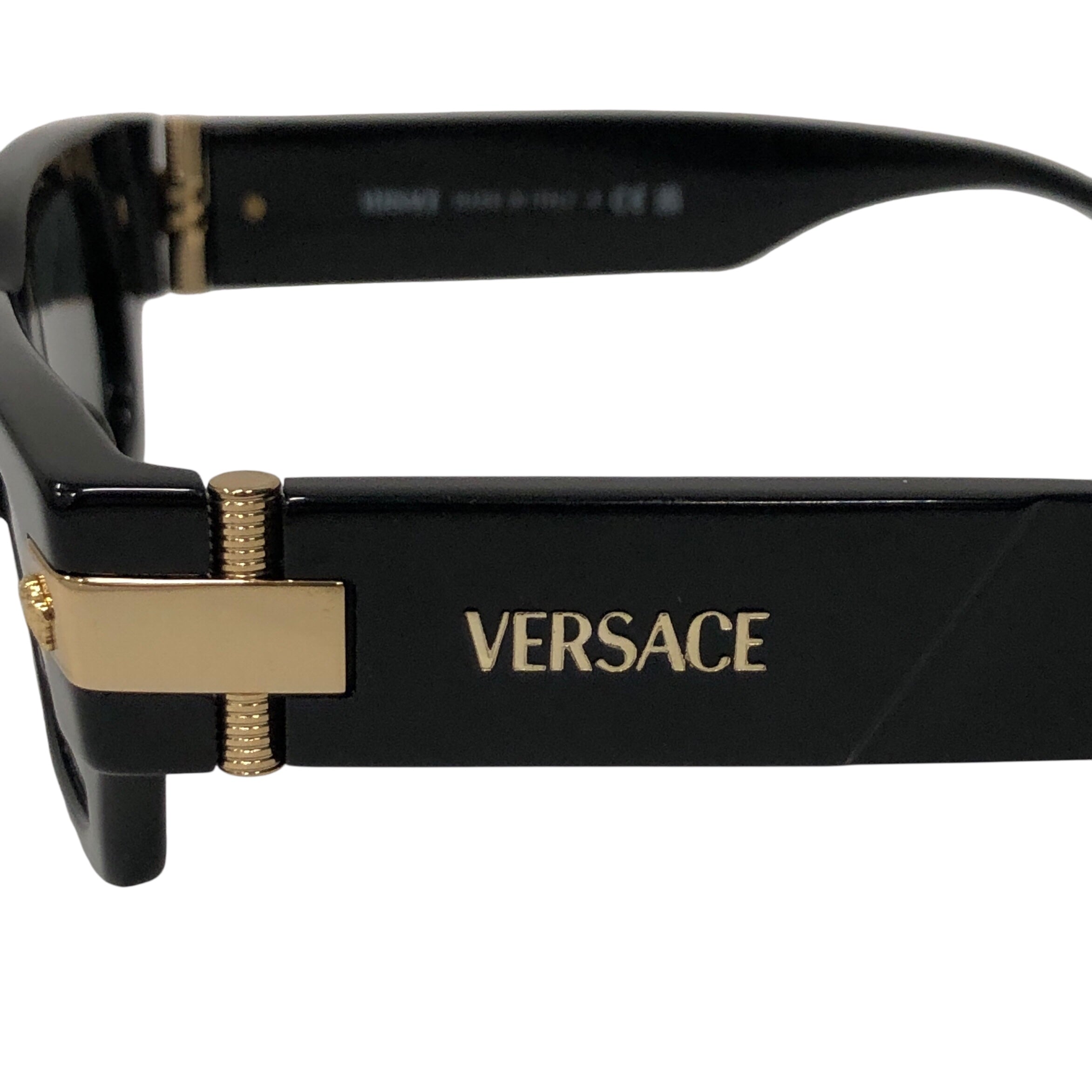 VERSACE/Sunglasses/Plastic/BLK/L's/Gold Accents view 3