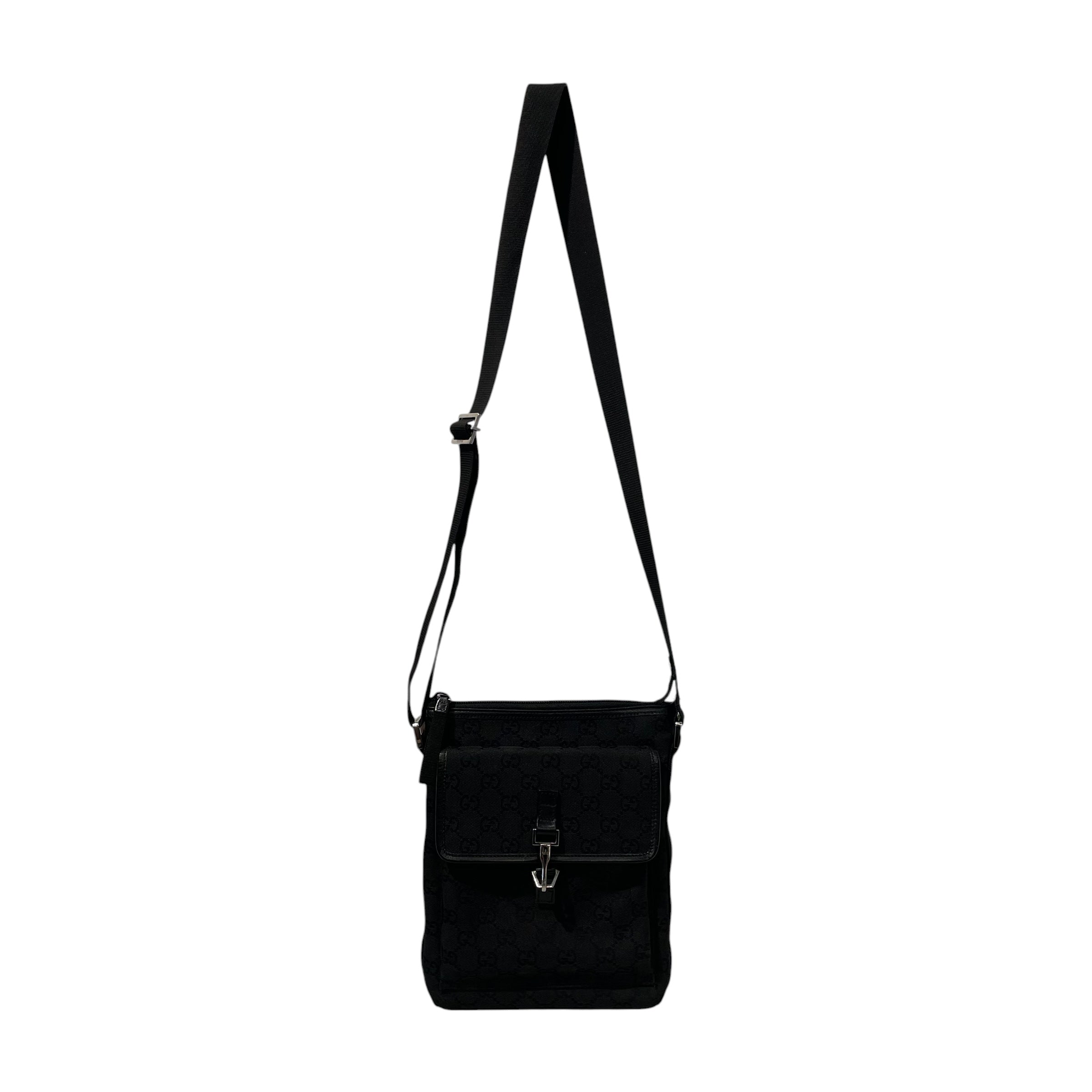GUCCI/Cross Body Bag/All Over Print/Cotton/BLK/92646002214 view 1