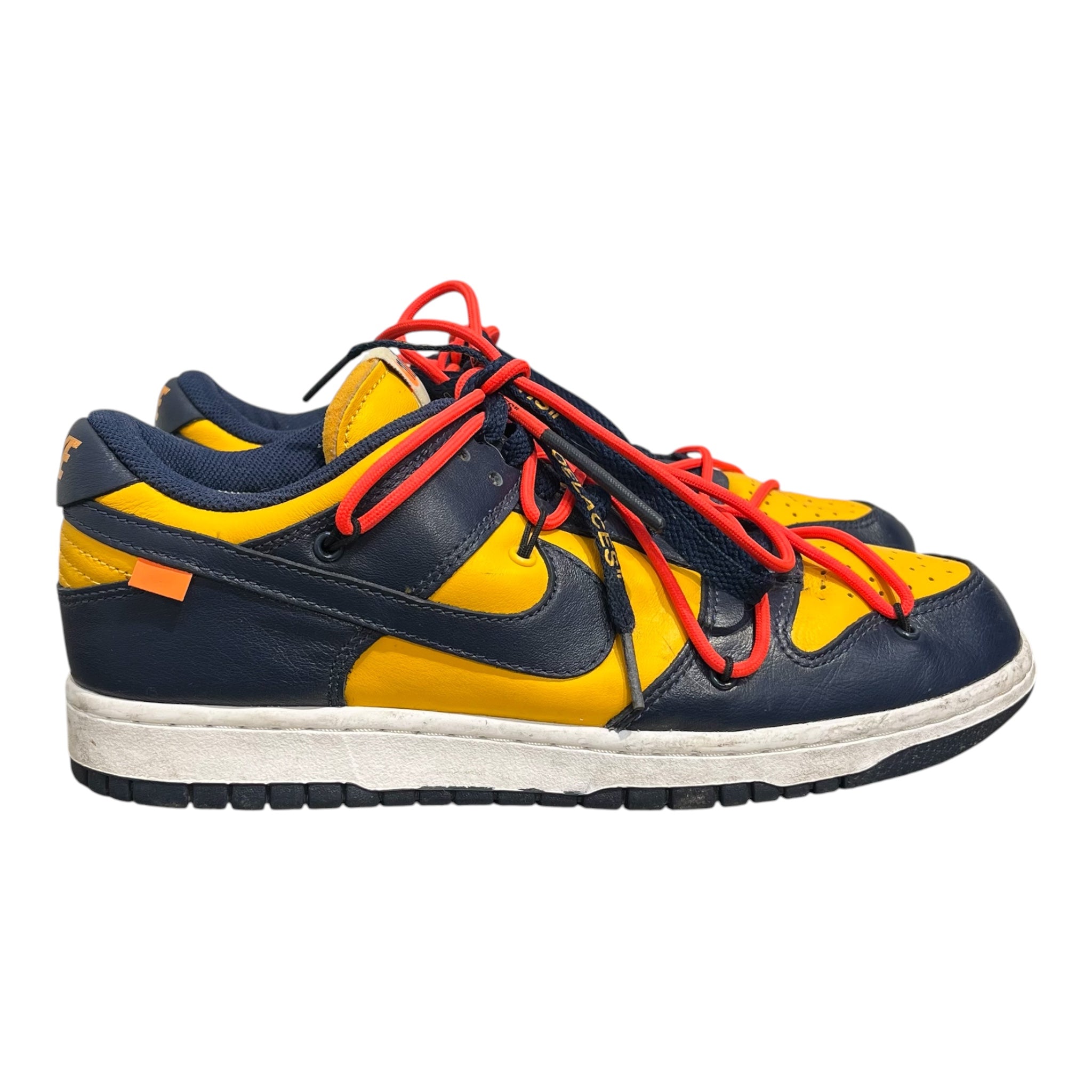 OFF-WHITE/NIKE/Low-Sneakers/US 9/Leather/NVY/nvy ylw  ct0856-700 view 2