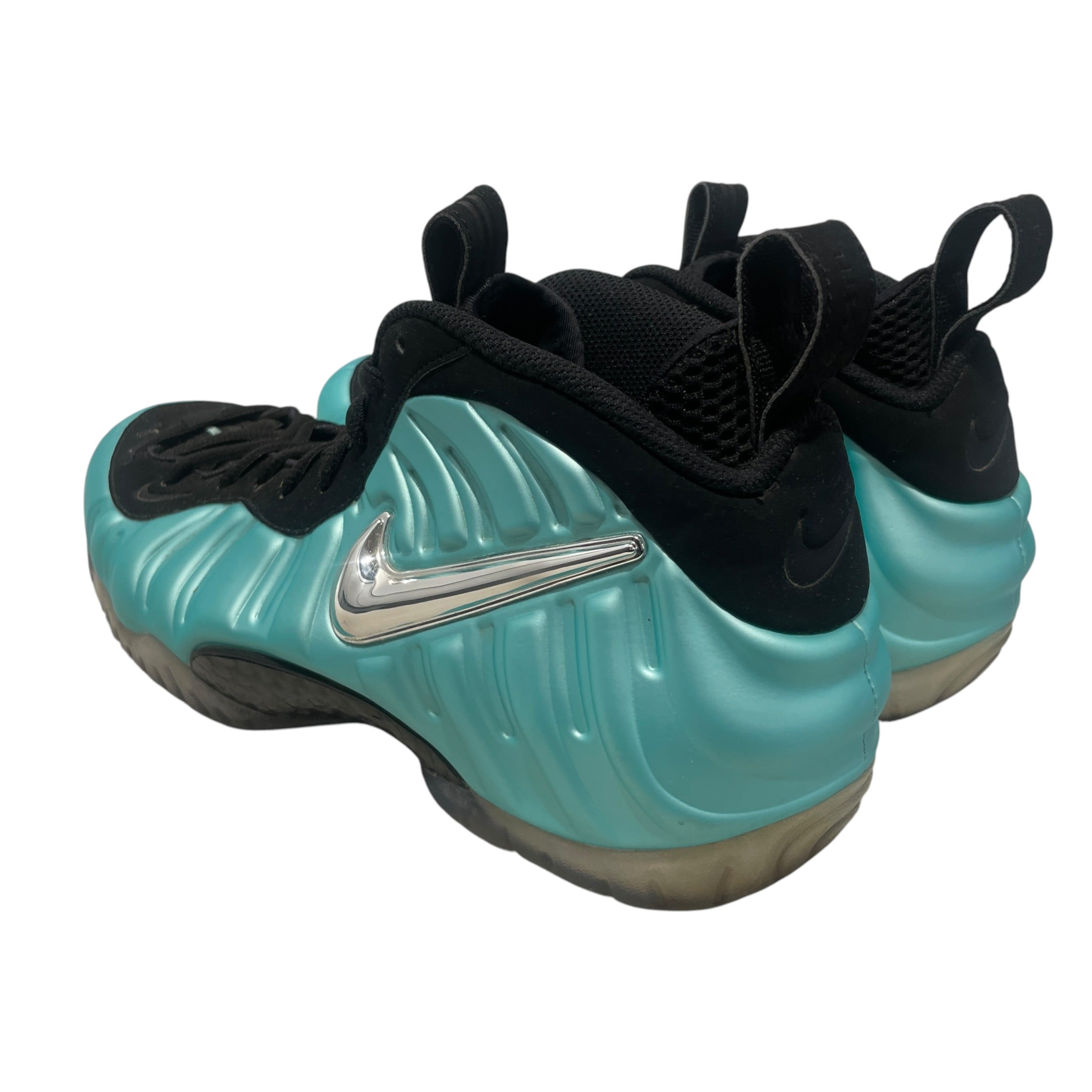 NIKE/Hi-Sneakers/US 9.5/BLU/foamposite pro island green view 2