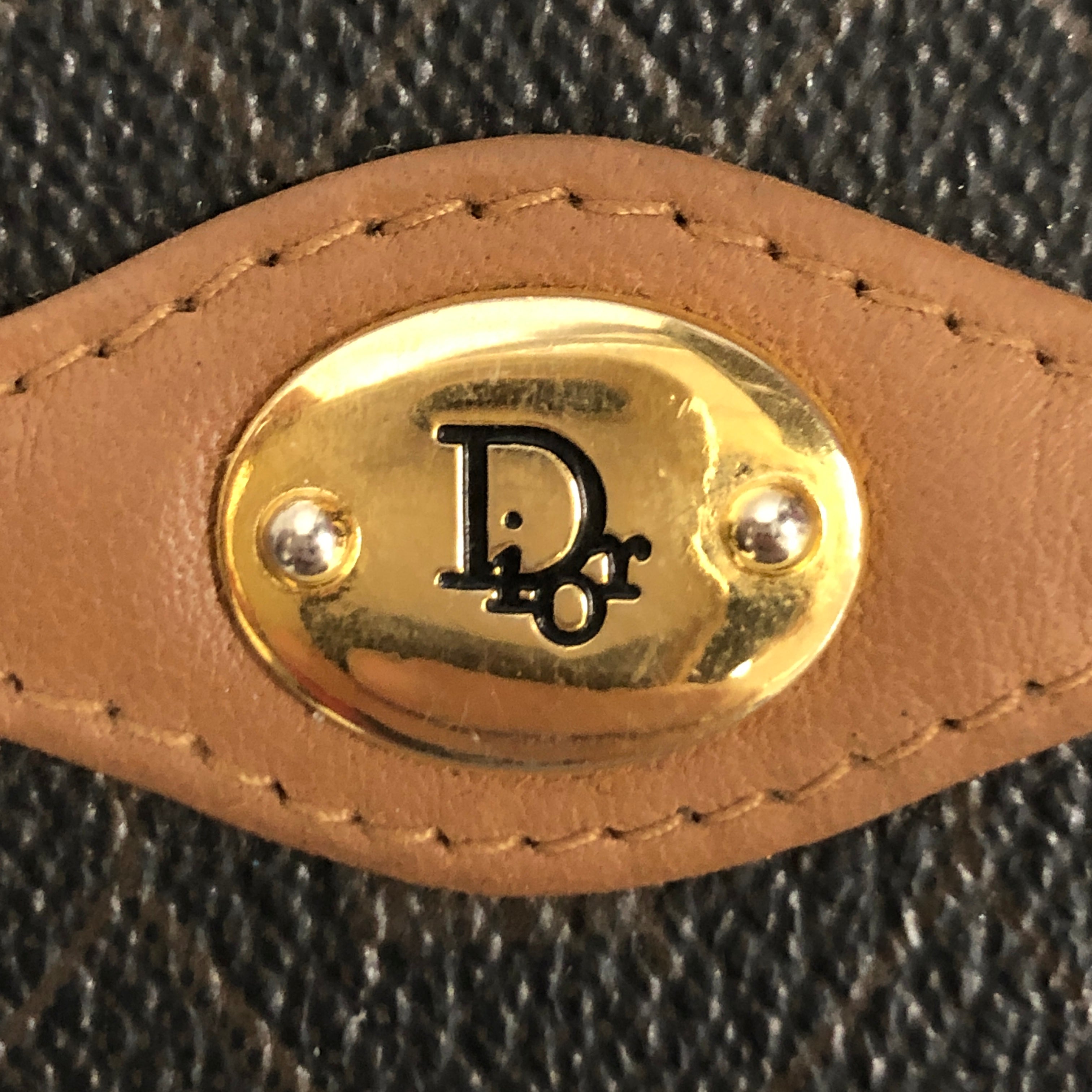 Christian Dior/Long Wallet/All Over Print/Leather/BRW/L's/HONEYCOMB PATTERN view 4