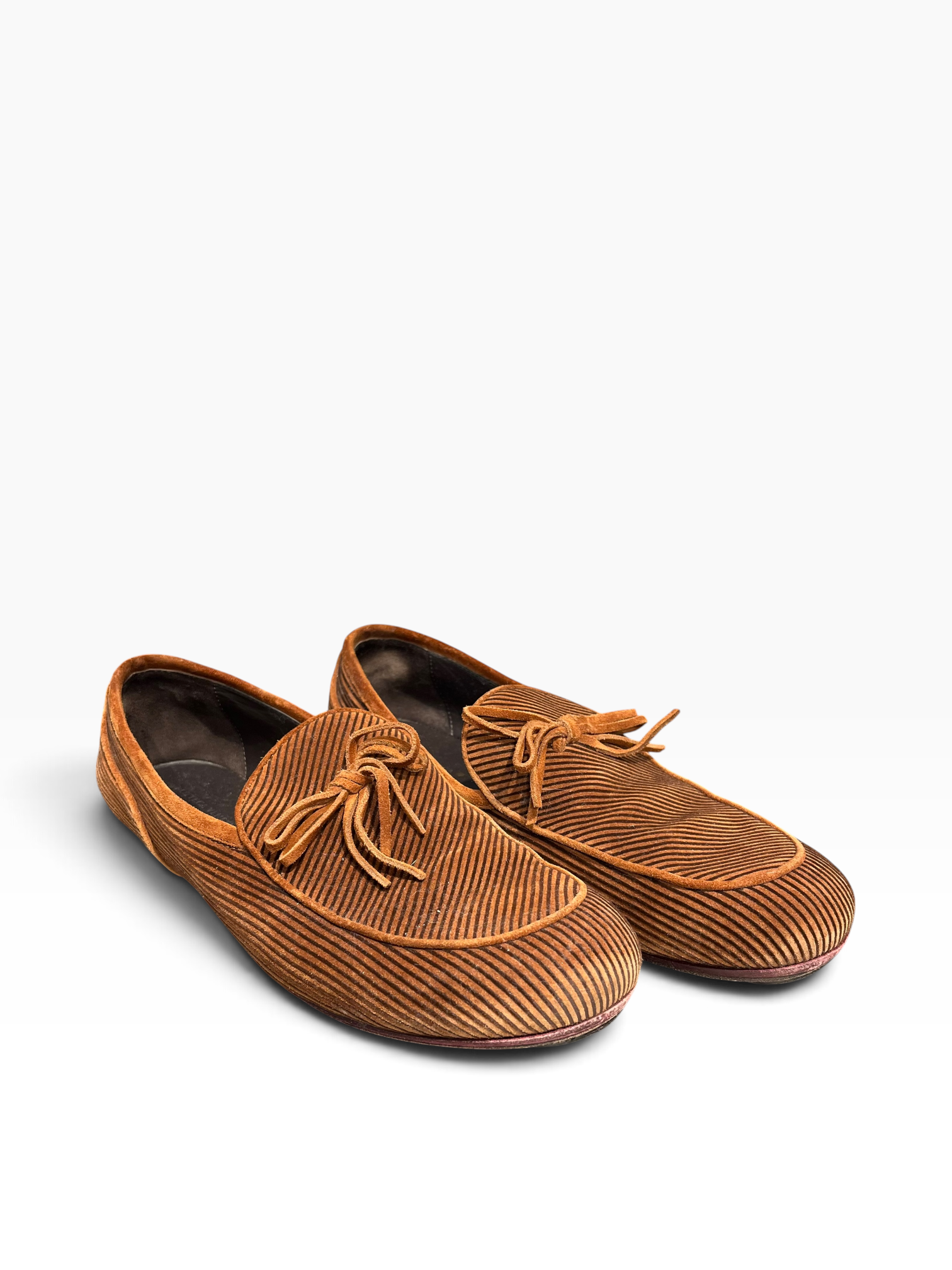 BOTTEGA VENETA/Loafers/EU 43.5/Suede/CML/CORDUROY BOWTIE LOAFER view 1