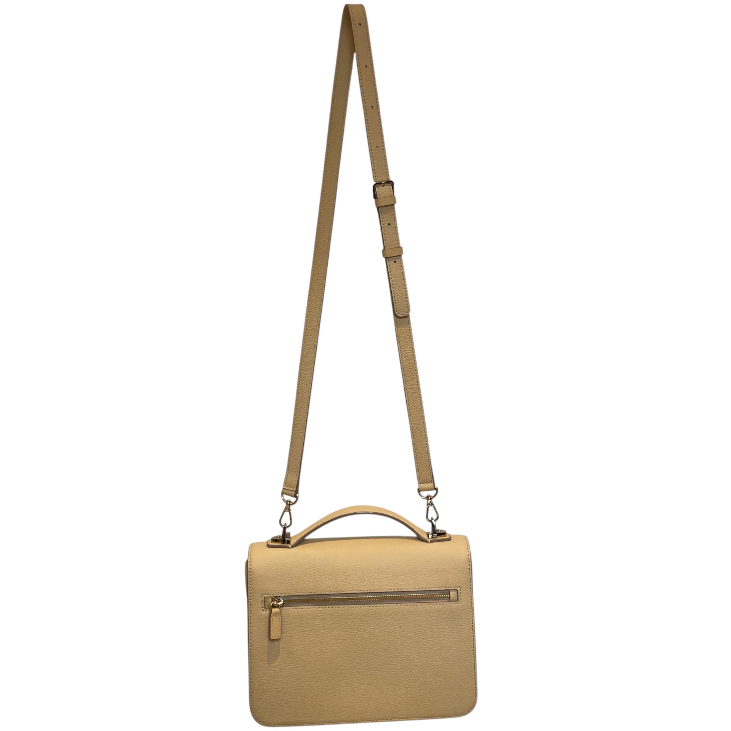 MCM/Cross Body Bag/Monogram/Leather/CRM/goldhardware/envalope bag view 2