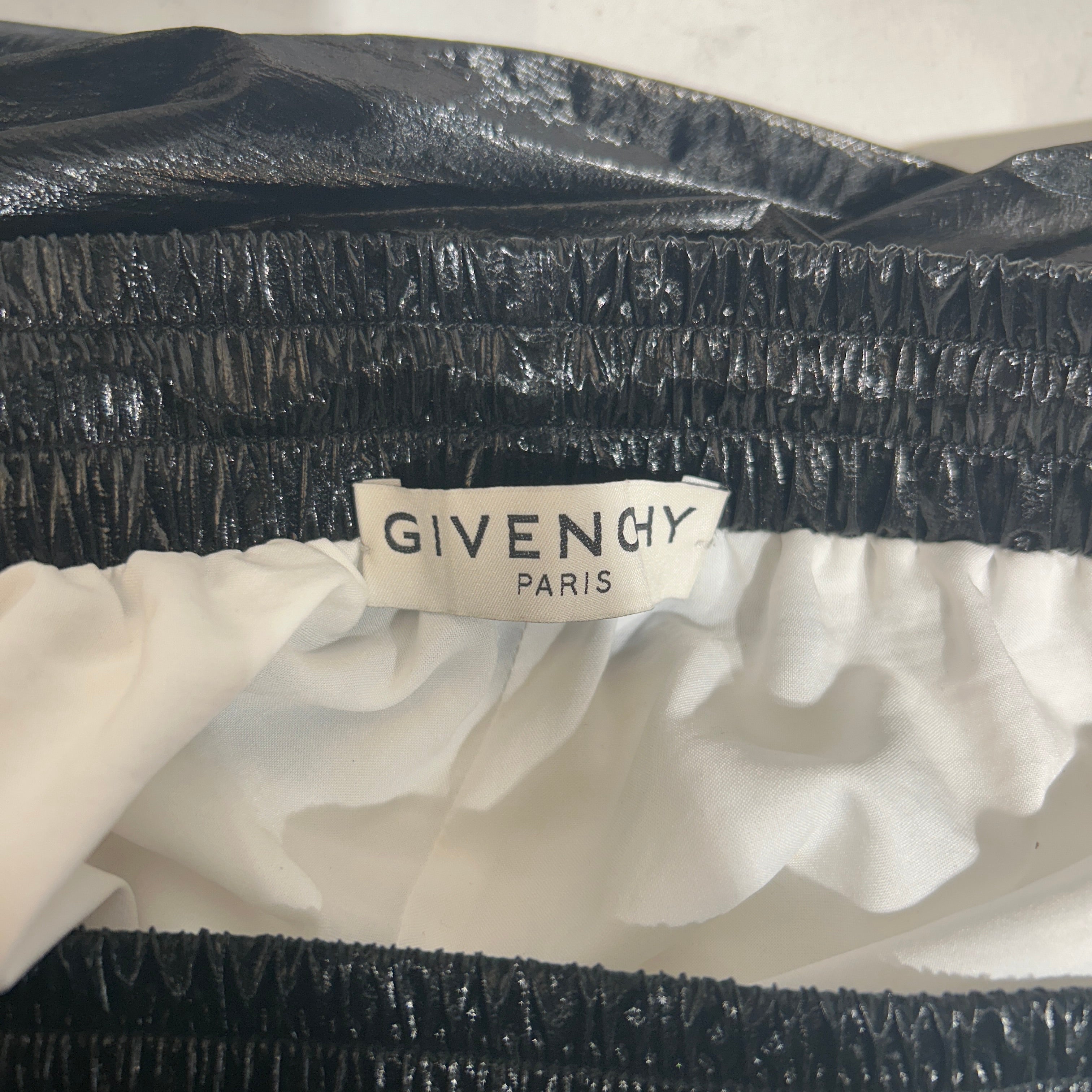 GIVENCHY/Pants/46/Nylon/BLK/waxed shiny view 3
