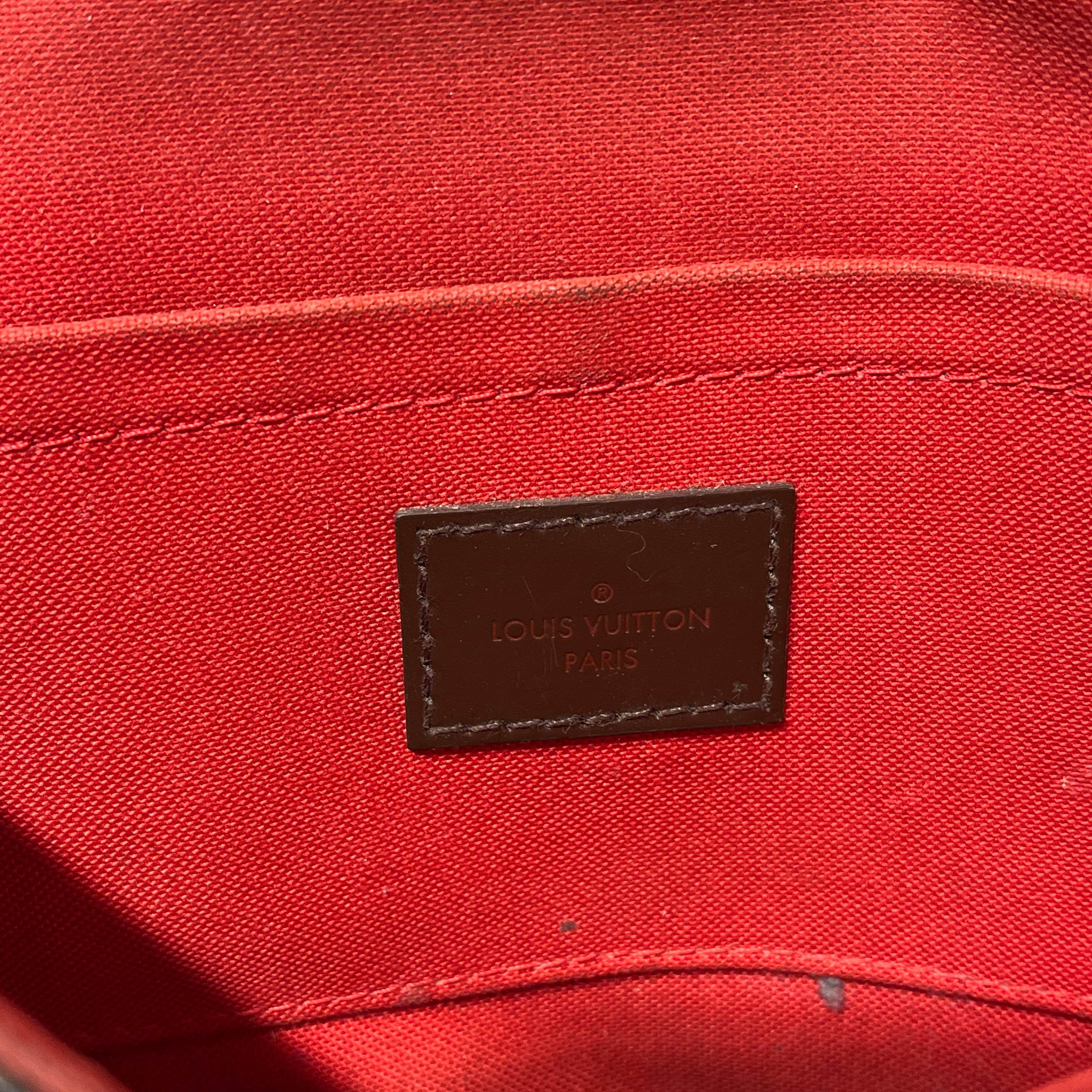 LOUIS VUITTON/Cross Body Bag/All Over Print/Leather/BRW/DAMIER EBENE FAVORITE MM view 4