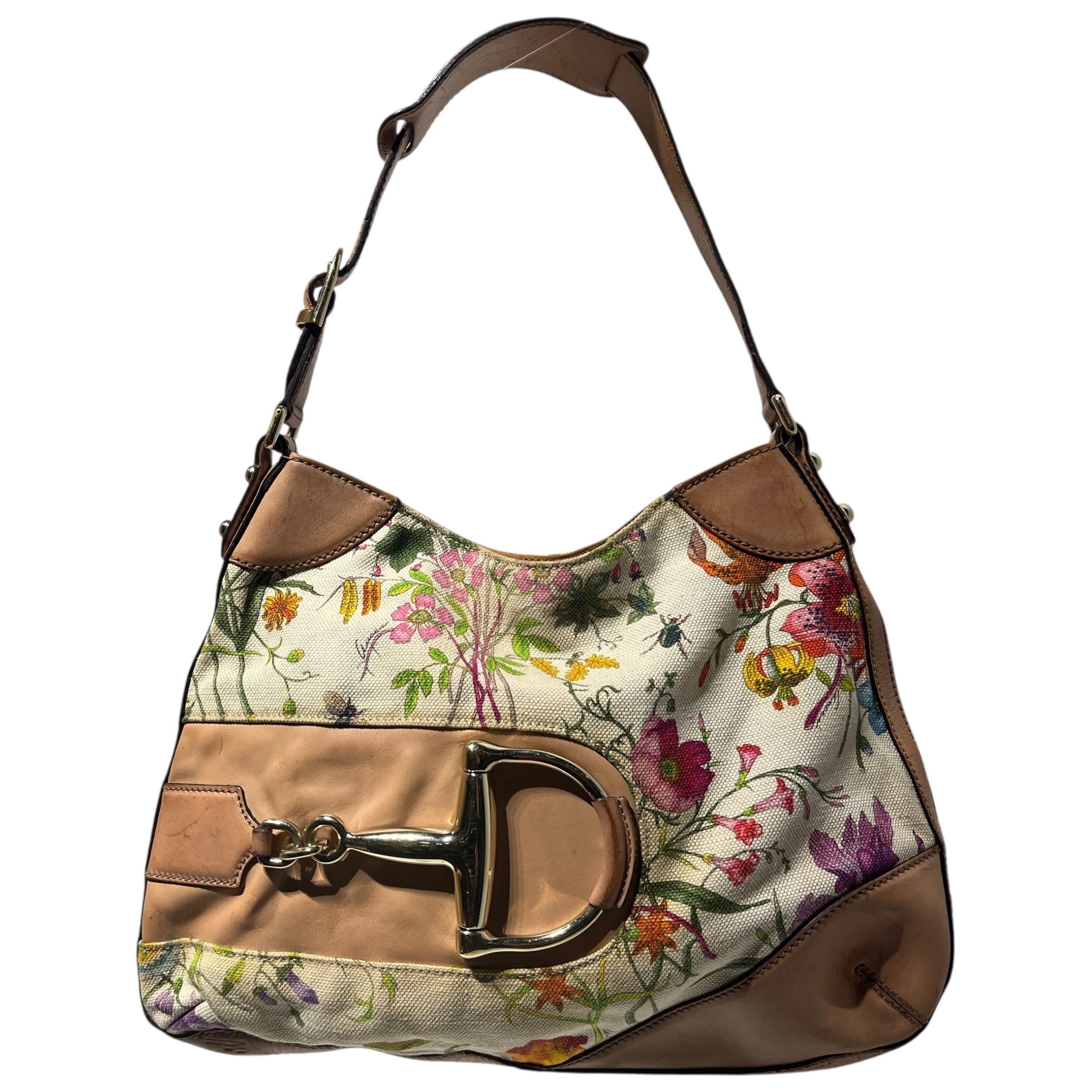 GUCCI/Hand Bag/Floral Pattern/Cotton/CRM/Flora Hasler Small view 1