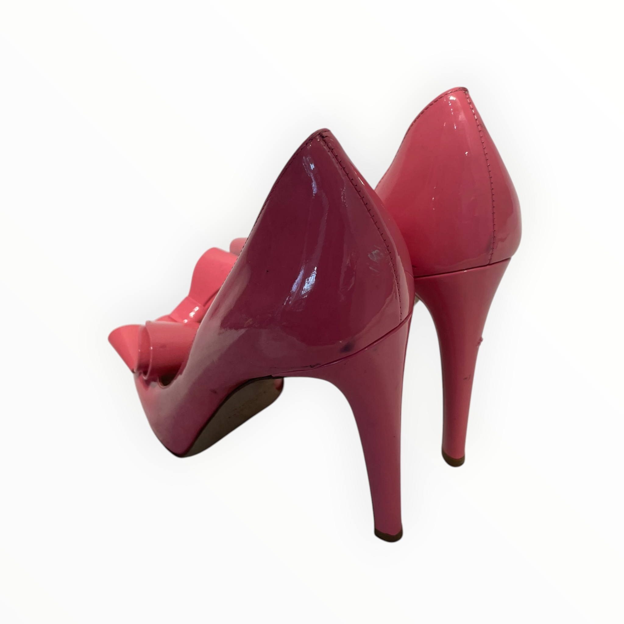 VALENTINO GARAVANI/Heels/EU 37/Leather/PNK/Open-Toe/BOW view 2
