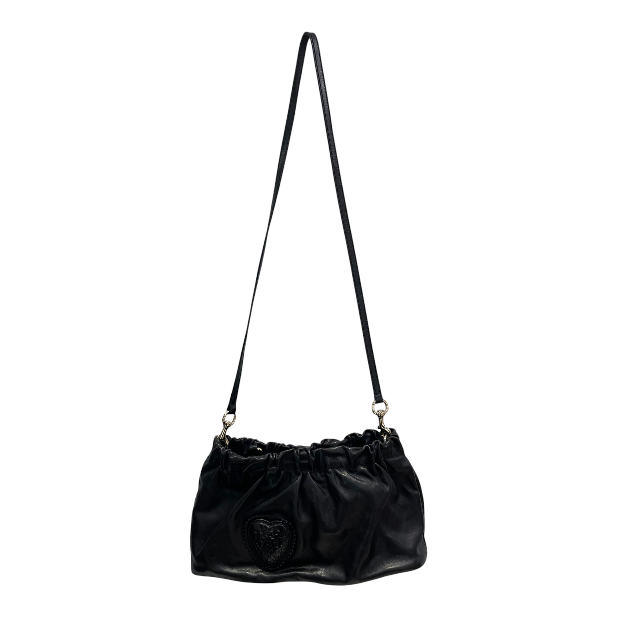 GUCCI/Hand Bag/Leather/BLK/HEART ON FRONT BULDGING OUT view 2
