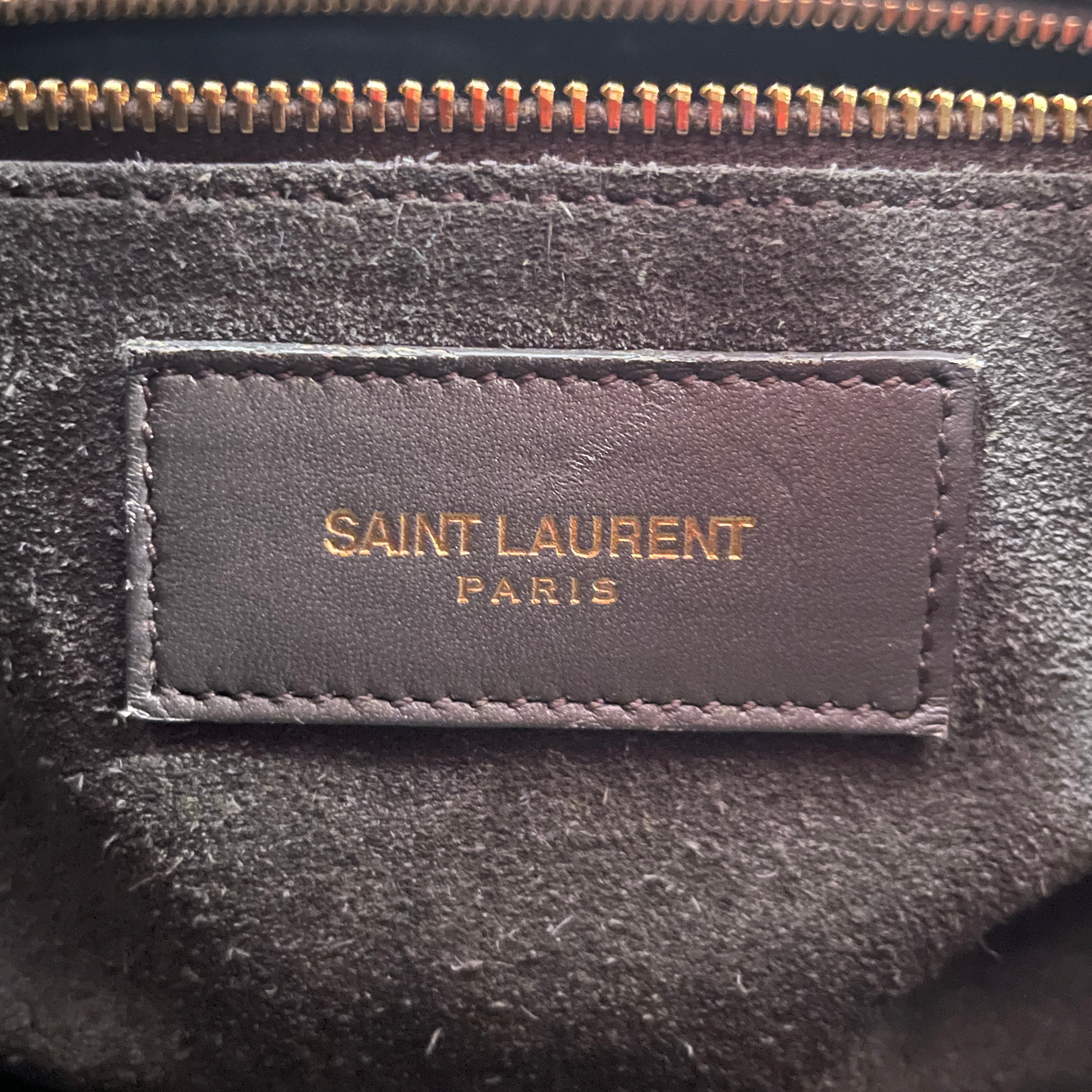 SAINT LAURENT/Hand Bag/Leather/GRY/LEATHER CLASSIC DUFFLE view 5