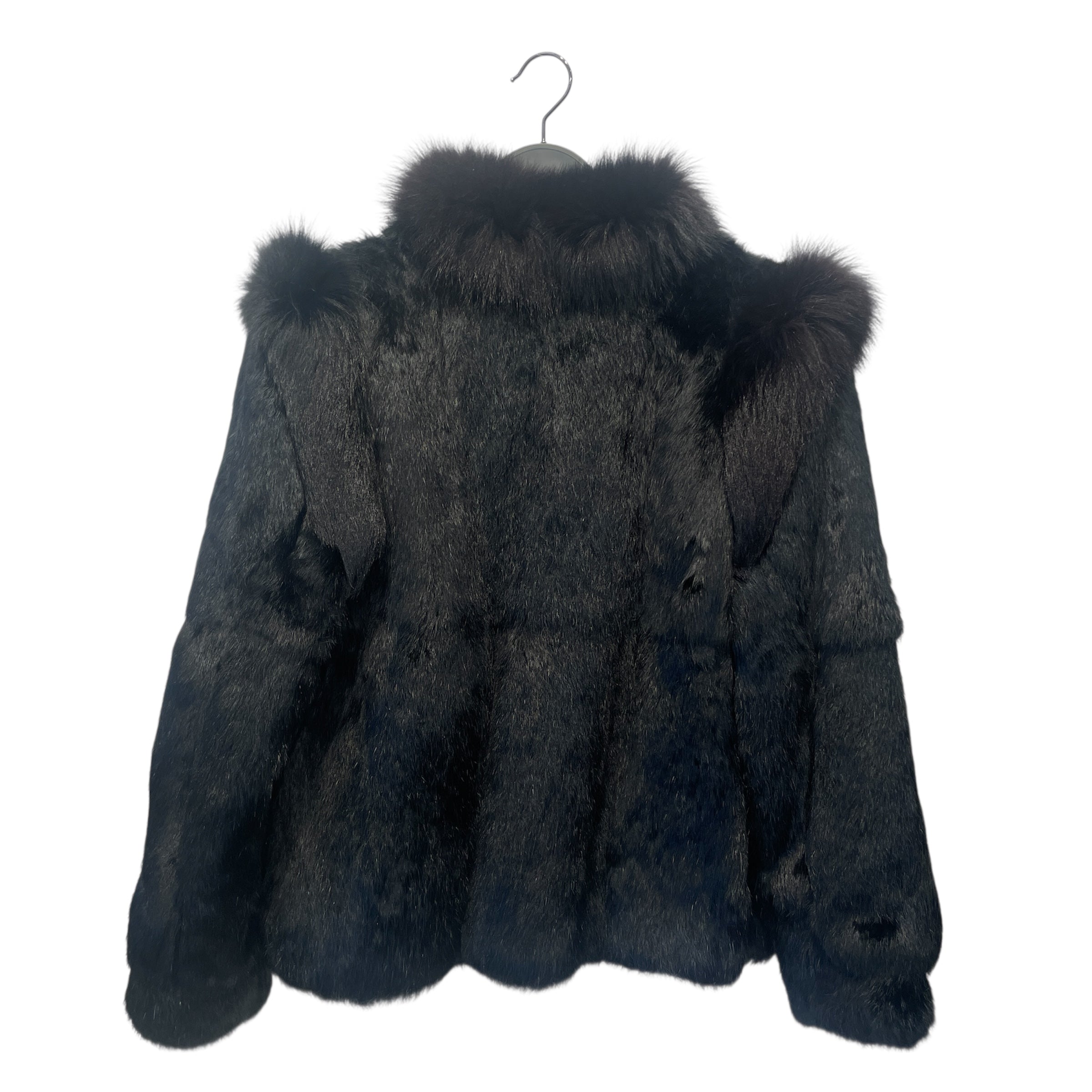 Vintage/Fur Jkt/Fur/BLK/RABBIT FUR view 2