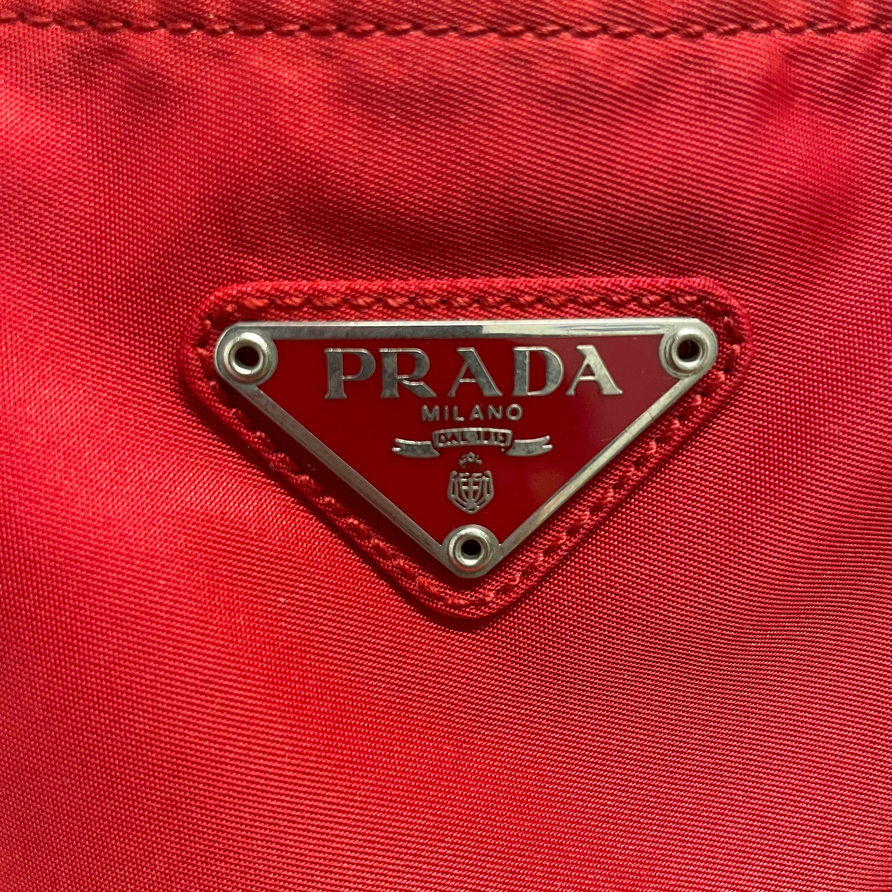 PRADA/Hand Bag/Nylon/RED/7RMWC6Y/ALL RED view 3