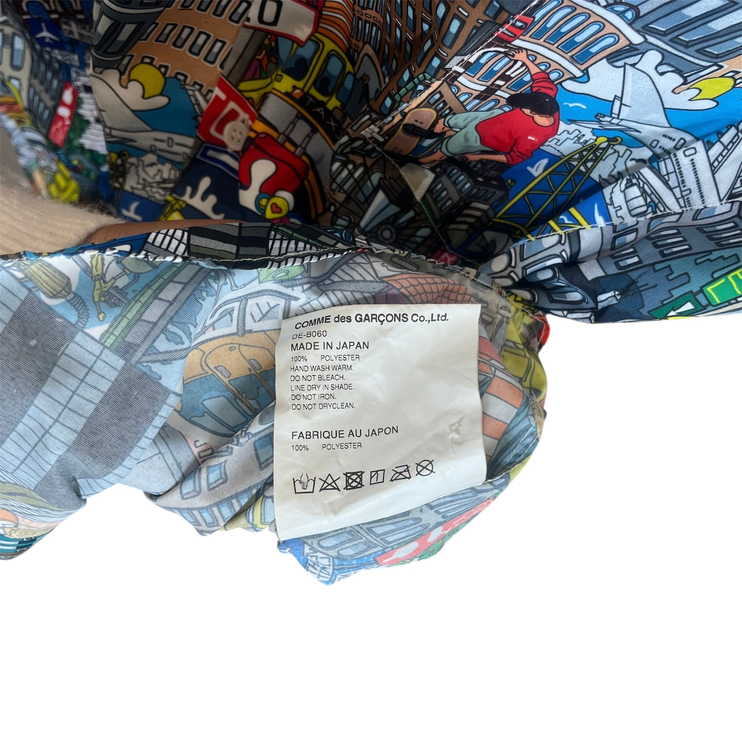 COMME des GARCONS HOMME DEUX/LS Shirt/S/Polyester/MLT/All Over Print/SS19 Cartoon LS Shirt view 4