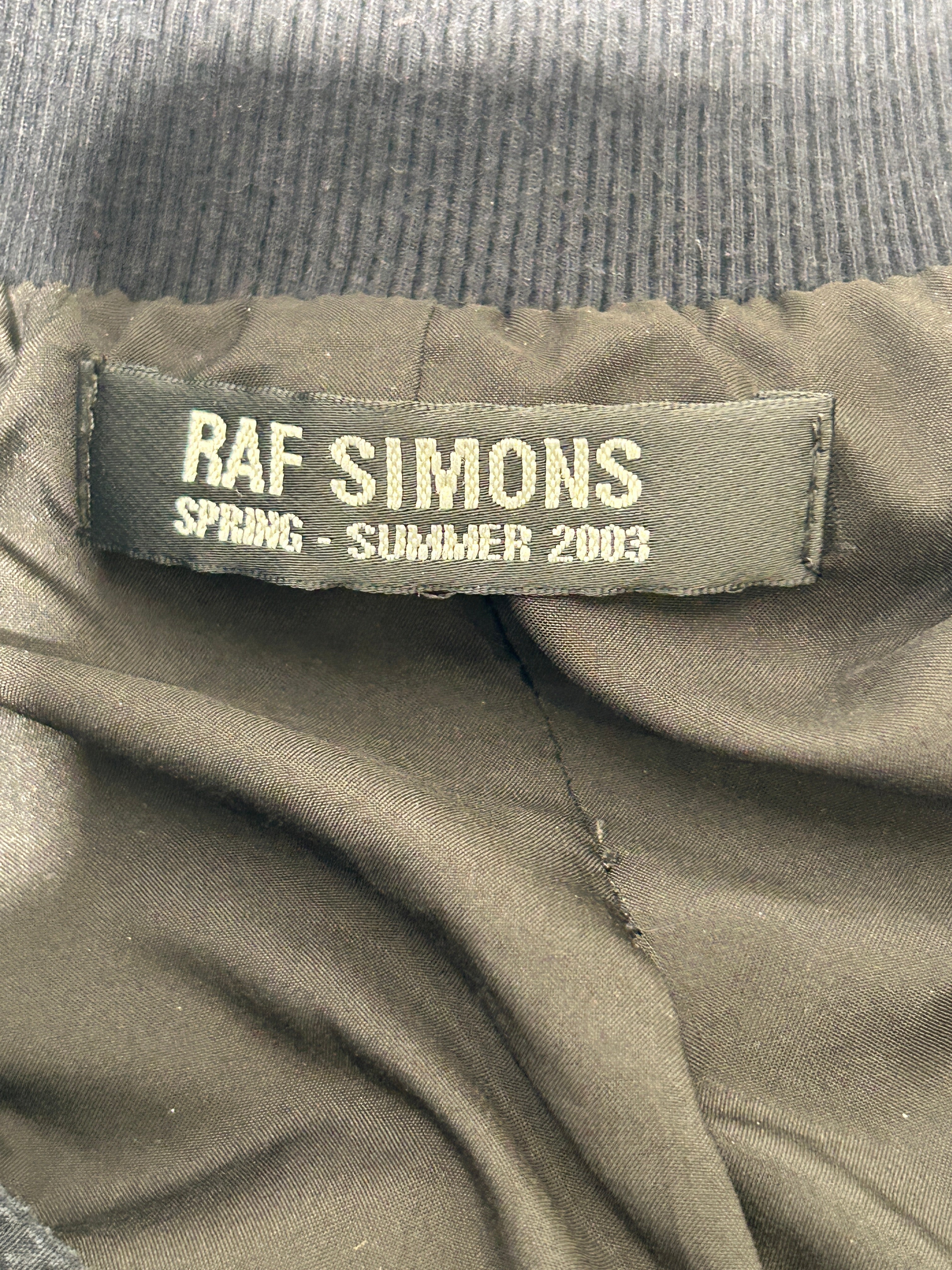 RAF SIMONS/Jacket/Cotton/BLK/SS/03 view 3