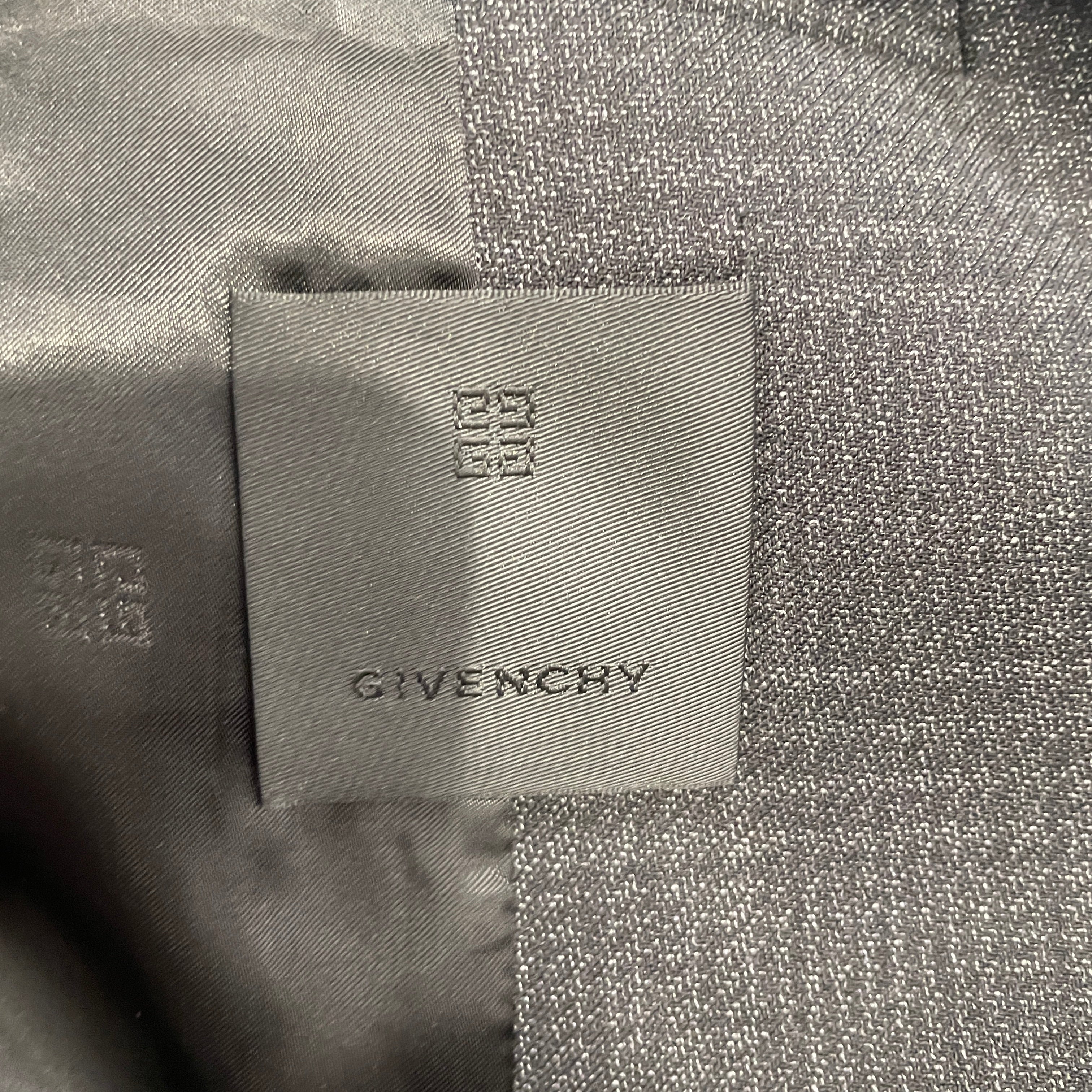 GIVENCHY/Jacket/38/Cotton/BLK/Hombre Check/U-LOCK BLAZER / BLK HARDWEAR view 3