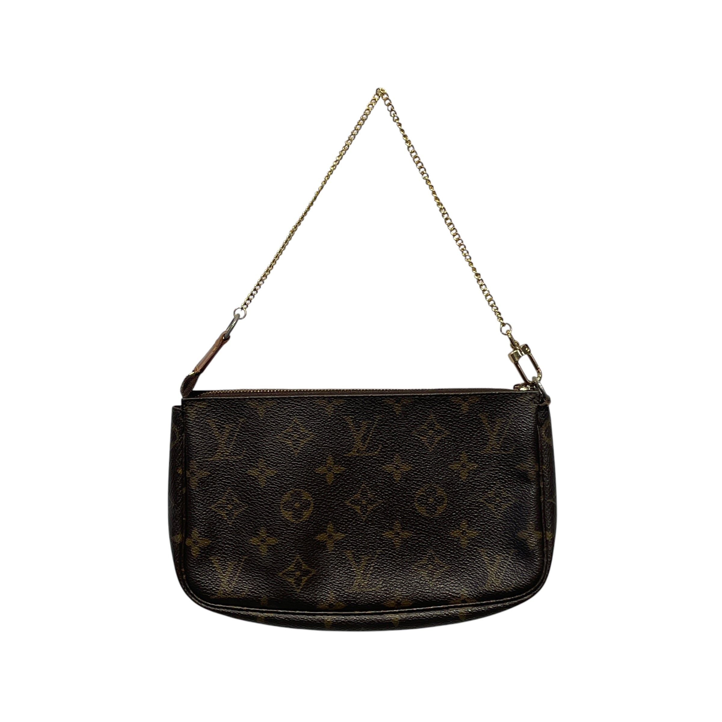 LOUIS VUITTON/Bag/Monogram/Leather/BRW/POCHETTE view 5