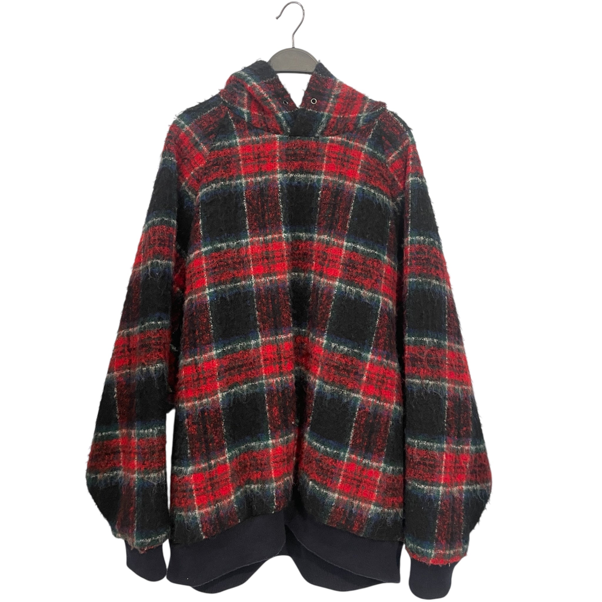 UNDERCOVER/Hoodie/L/Plaid/Wool/RED/ view 1