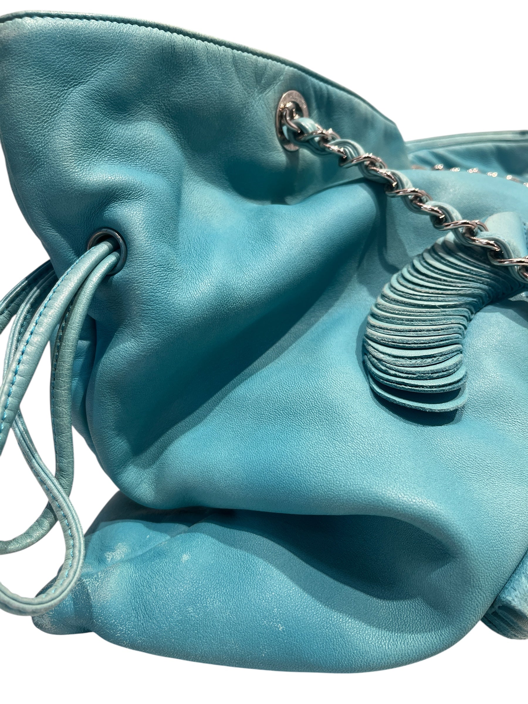 CHANEL/Tote Bag/Leather/BLU/DISC BON BON TOTE view 4