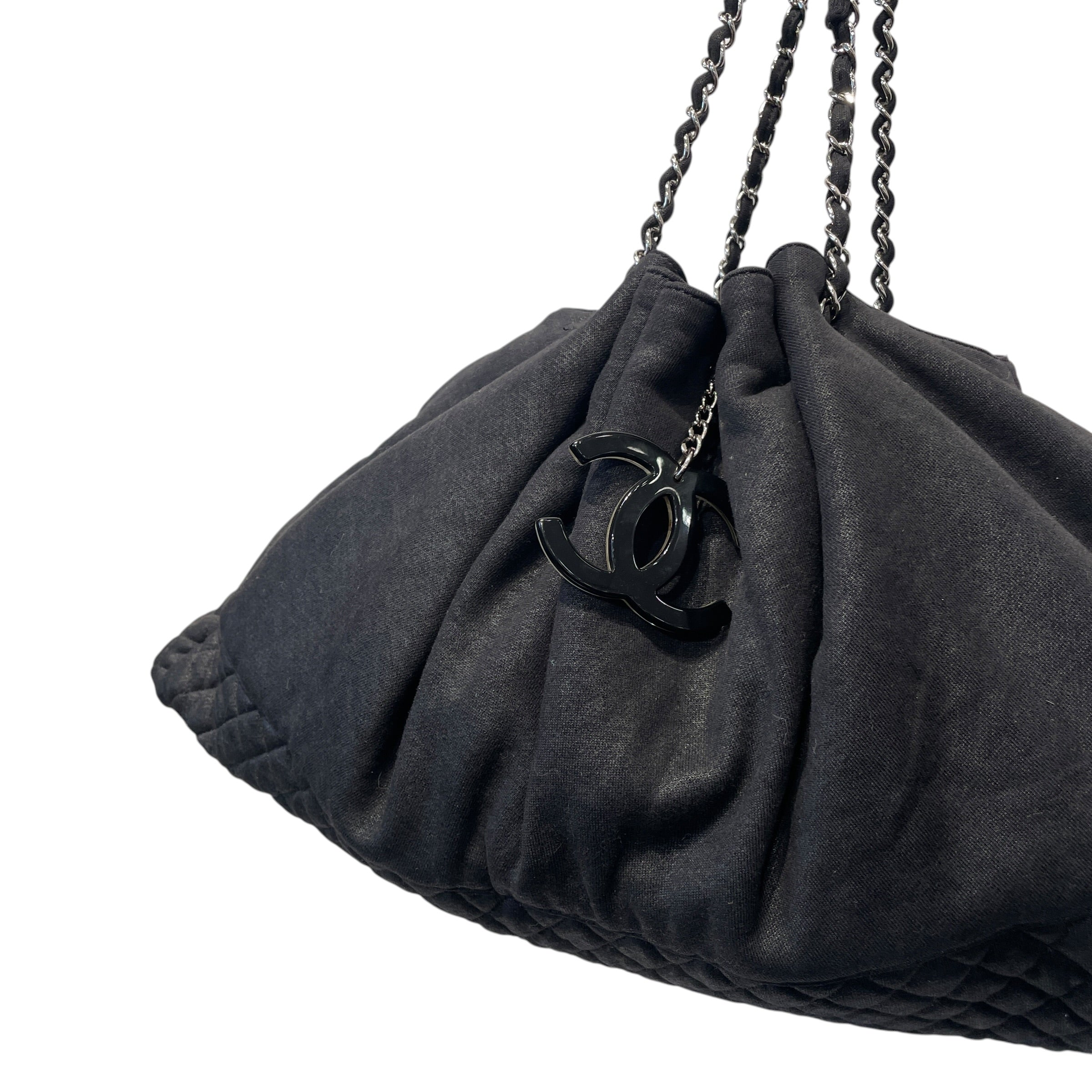 CHANEL/Tote Bag/Cotton/BLK/2008 CRUISE BAG view 11