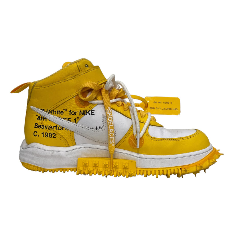 OFF-WHITEx Nike/Air Force 1 Mid SP Varsity Maize Sneakers/US 8