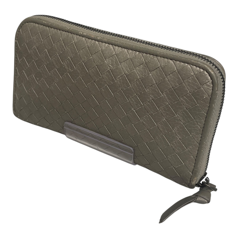 BOTTEGA VENETA/Wallet/Leather/GRY/INTRECCIATO