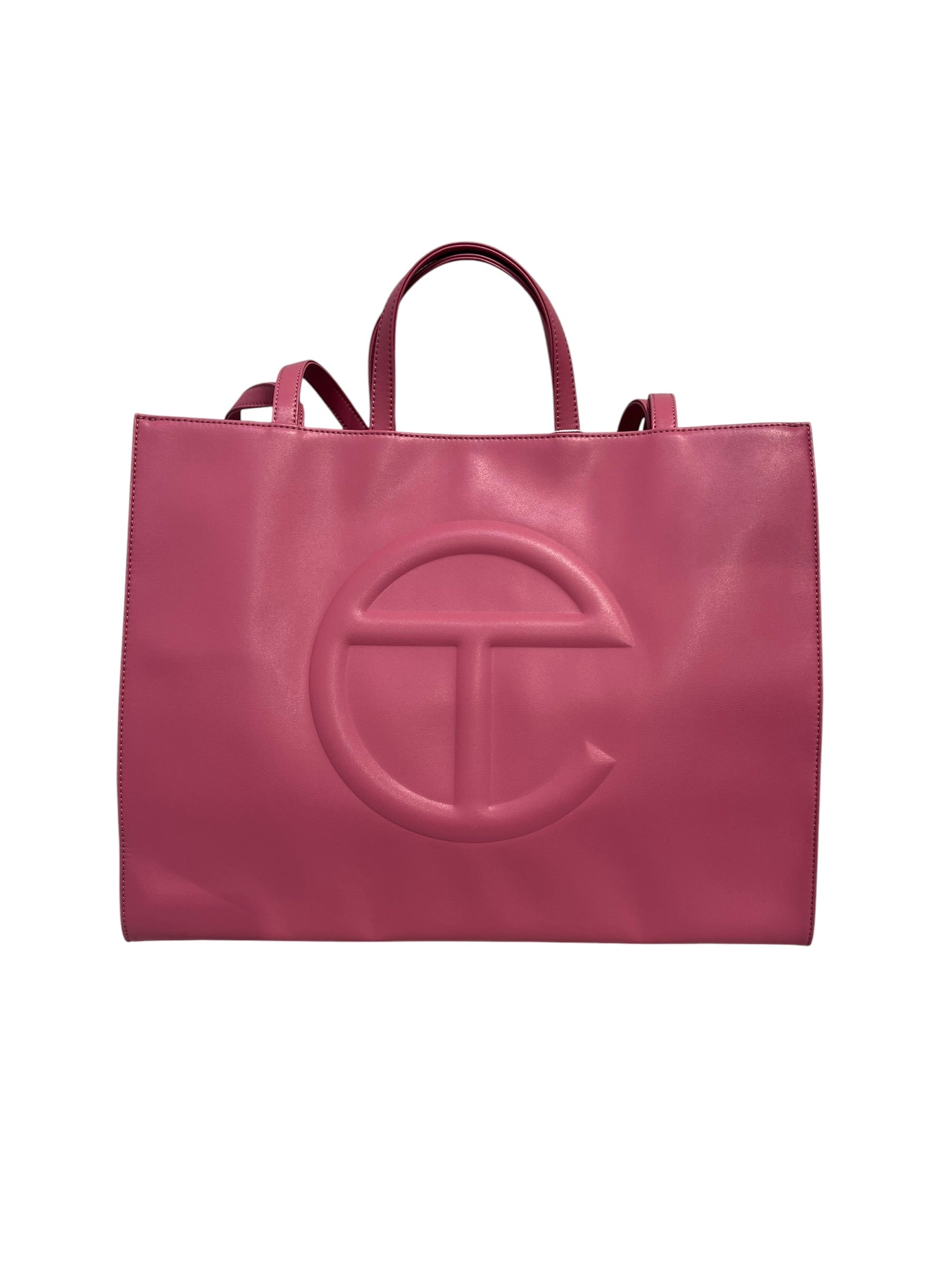 Telfar/Bag/Faux Leather/PNK/LARGE SHOPPER TOTE CORNED BEEF view 1