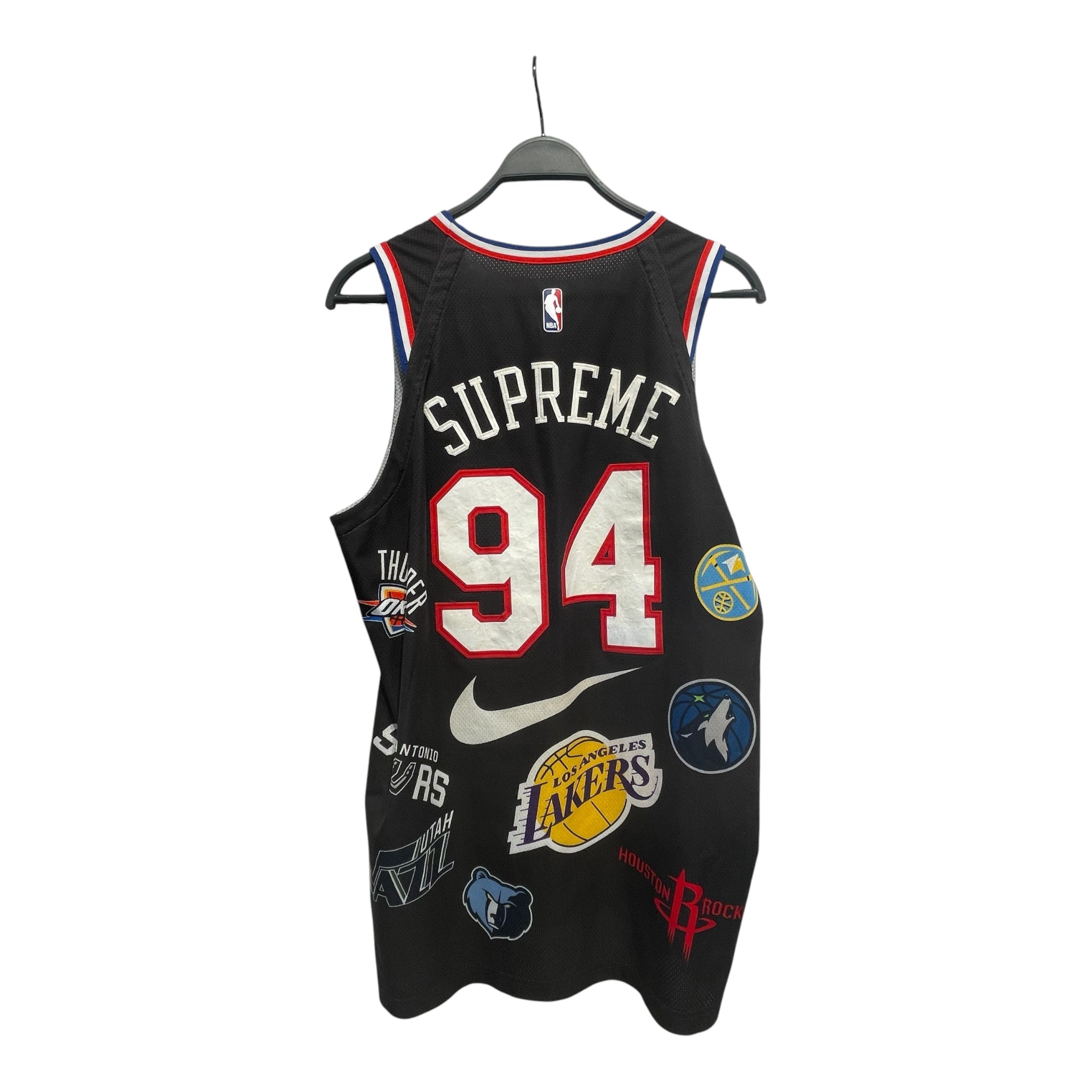 NIKE/Tank Top/L/Polyester/BLK/SUPREME/CB/NY/HORNETS view 2